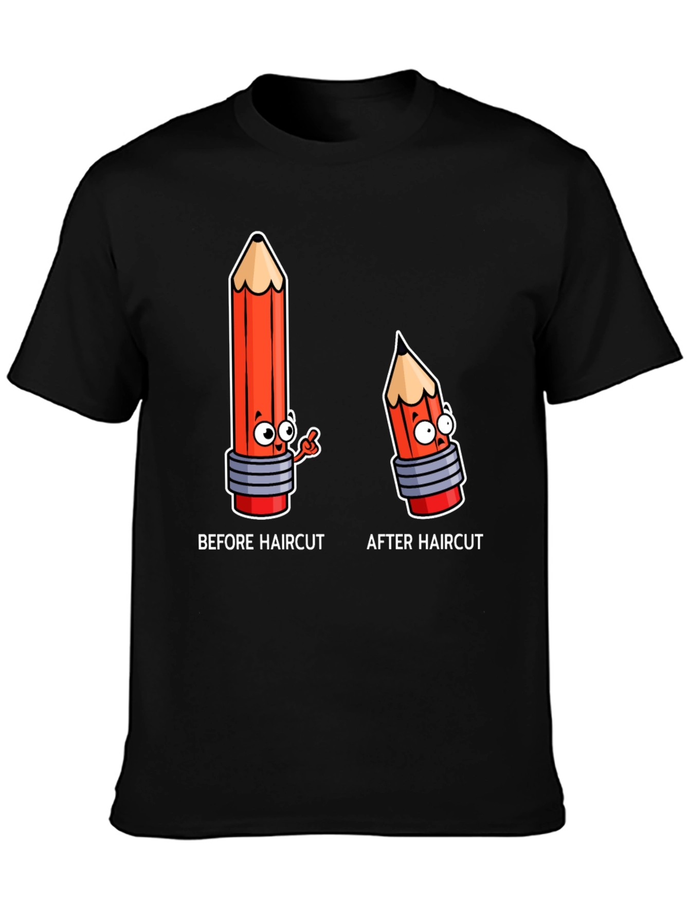 Funny Haircut Cartoon T-Shirt