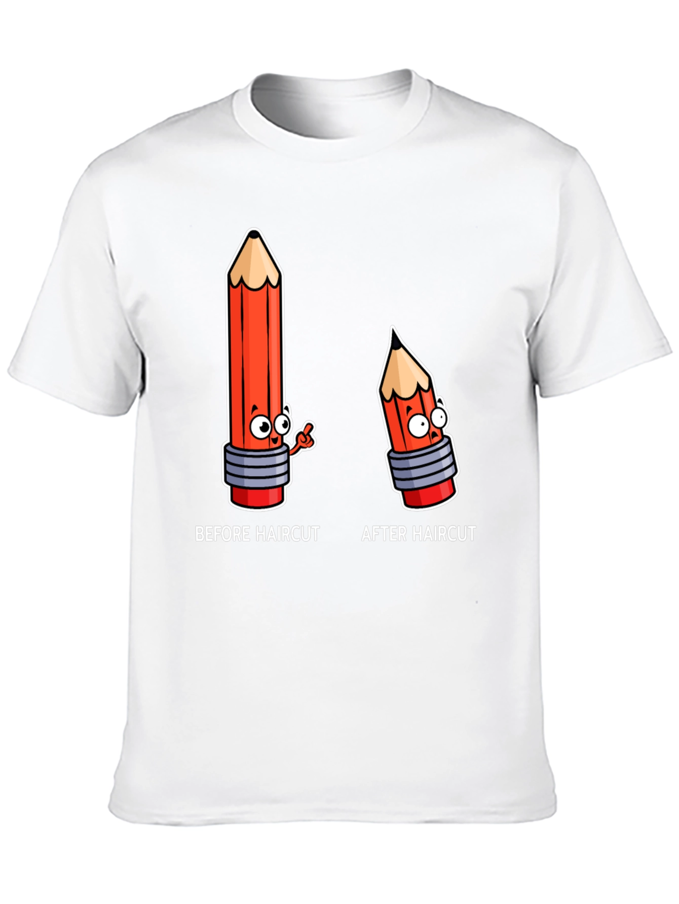 Funny Haircut Cartoon T-Shirt