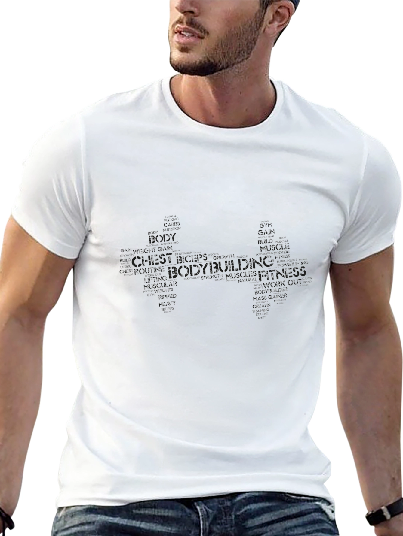 Black Bodybuilding & Fitness T-Shirt