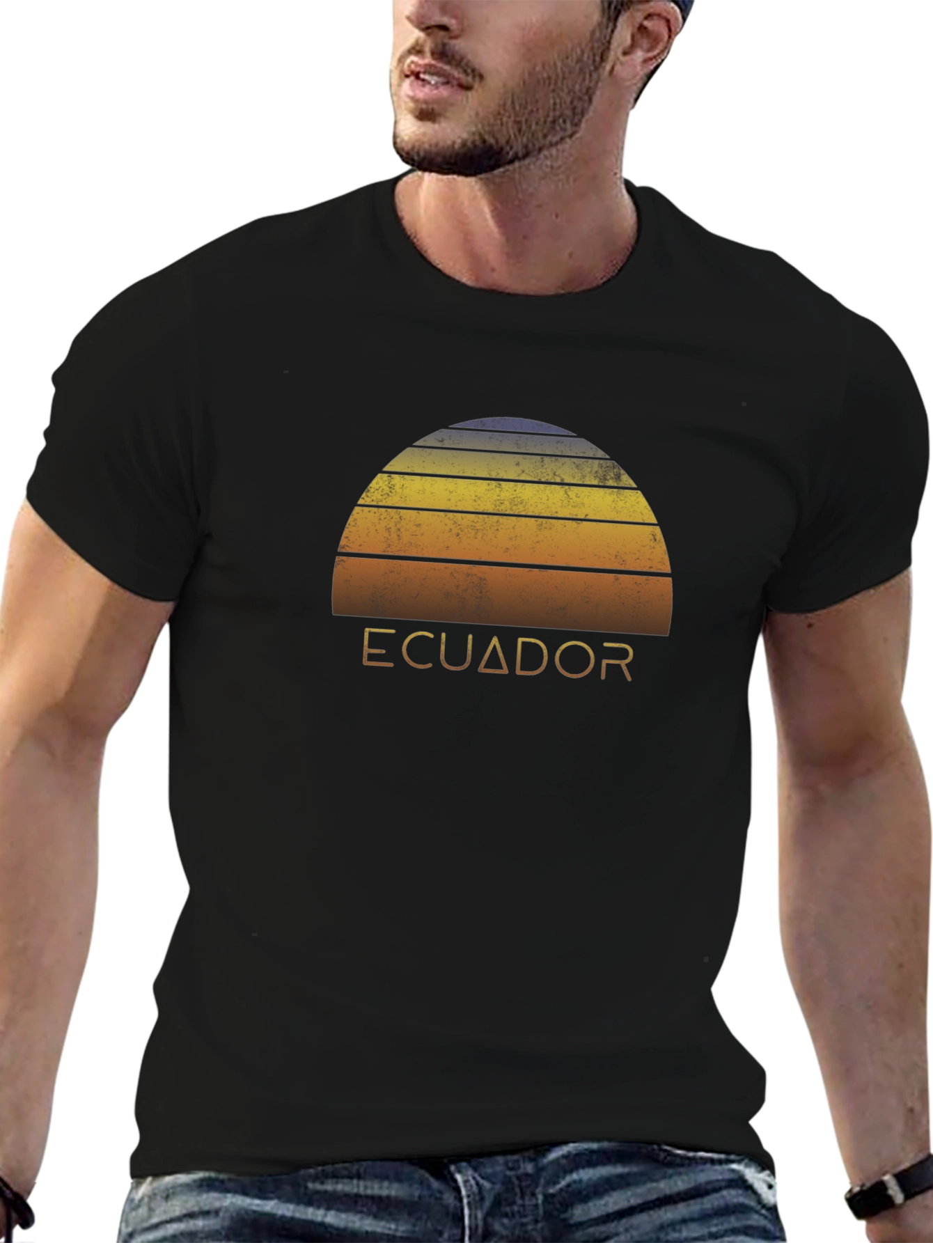 Ecuador Retro Sunset T-Shirt