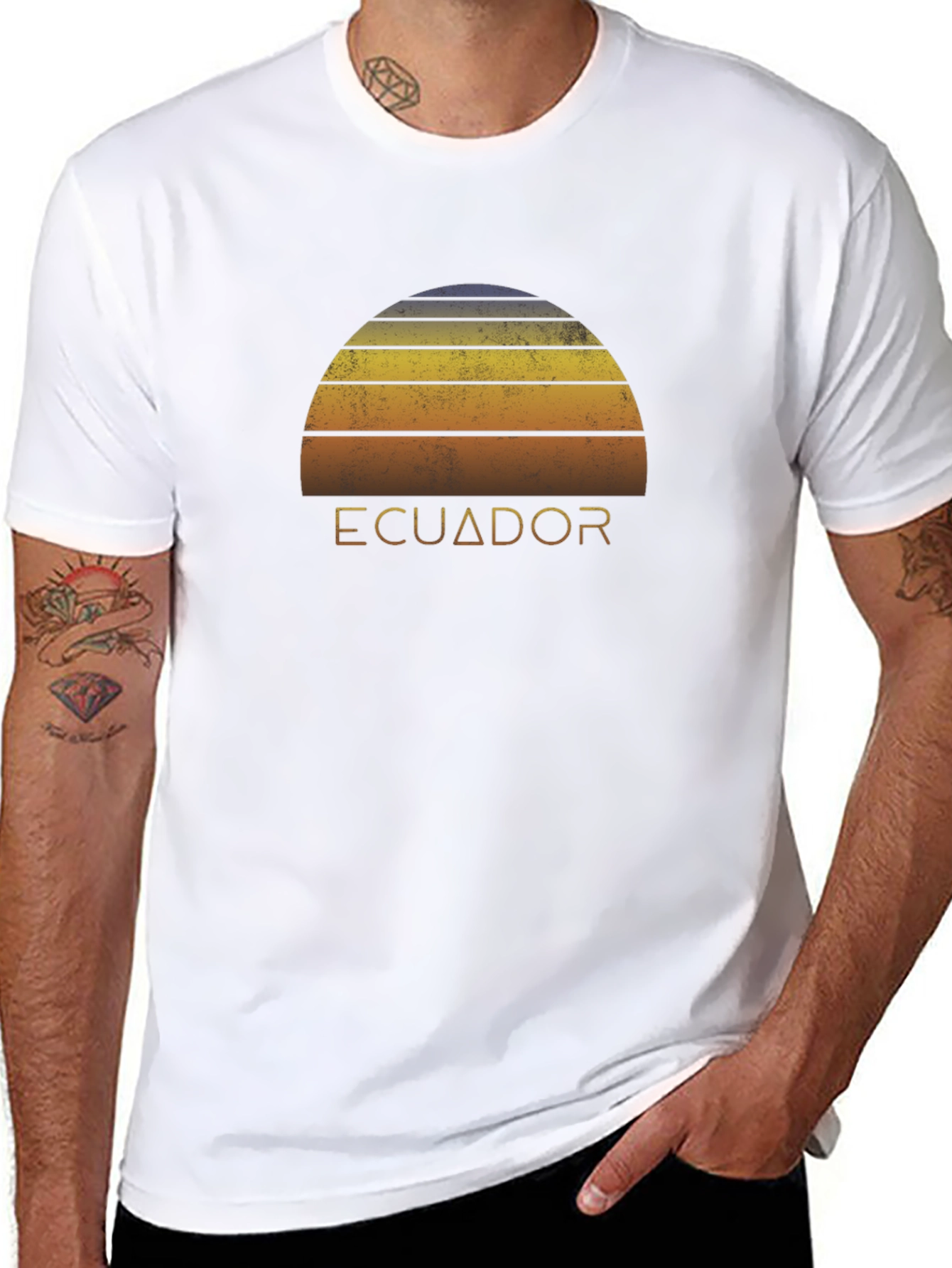 Ecuador Retro Sunset T-Shirt