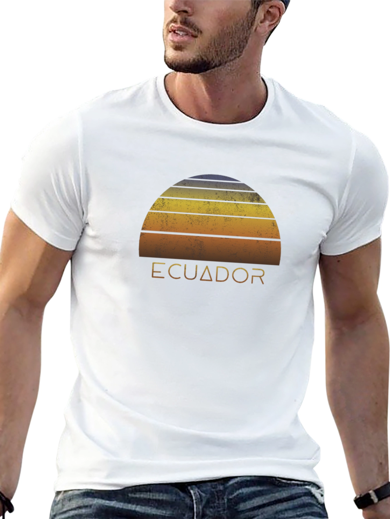 Ecuador Retro Sunset T-Shirt
