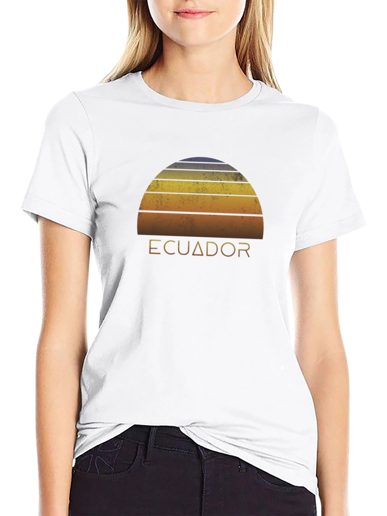 Ecuador Retro Sunset T-Shirt