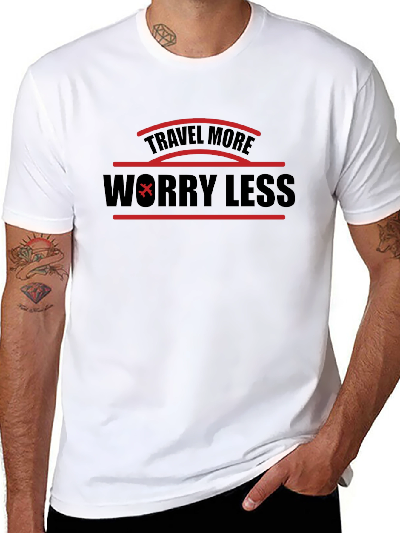 Travel More Worry Less Graphic T-Shirt