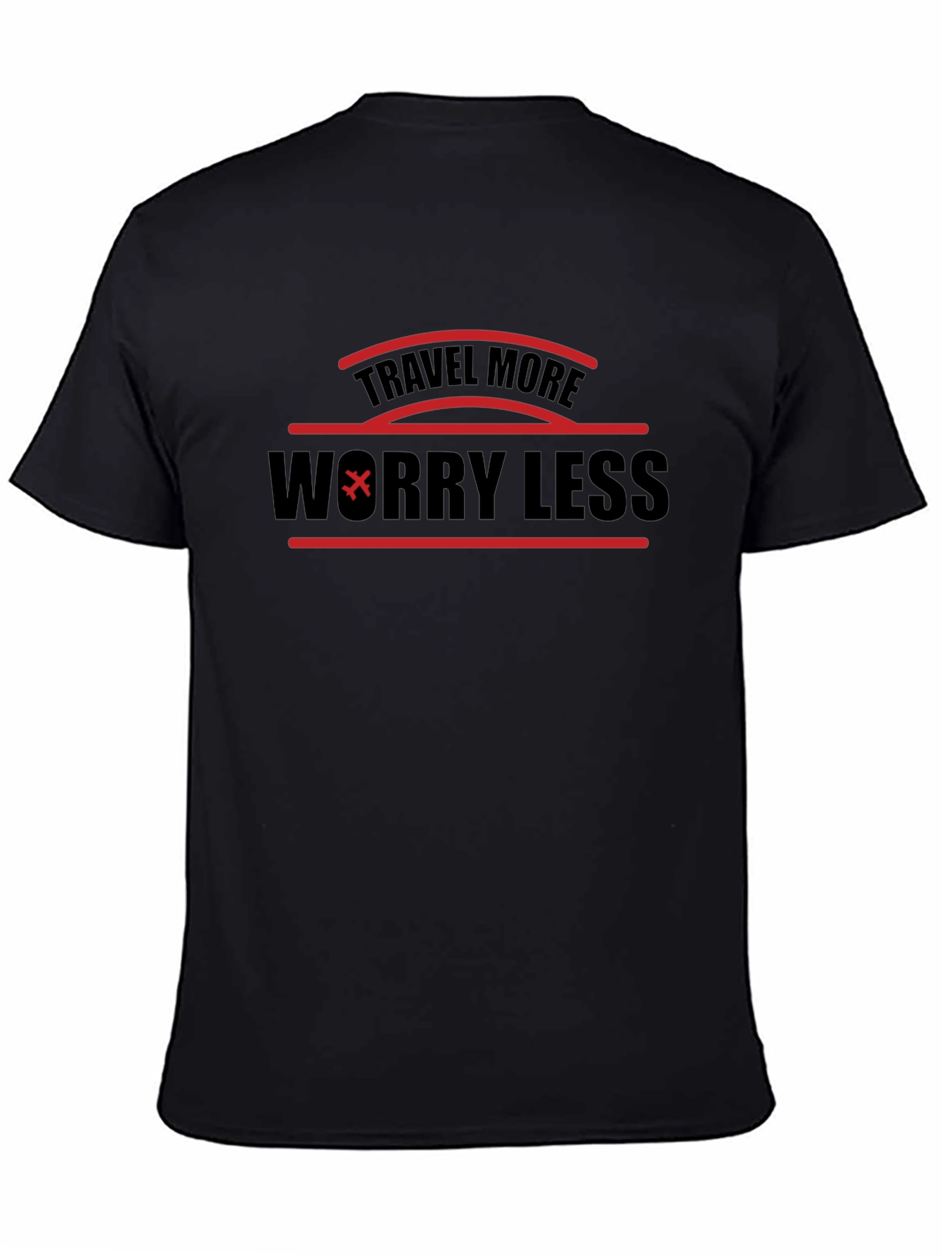 Travel More Worry Less Graphic T-Shirt