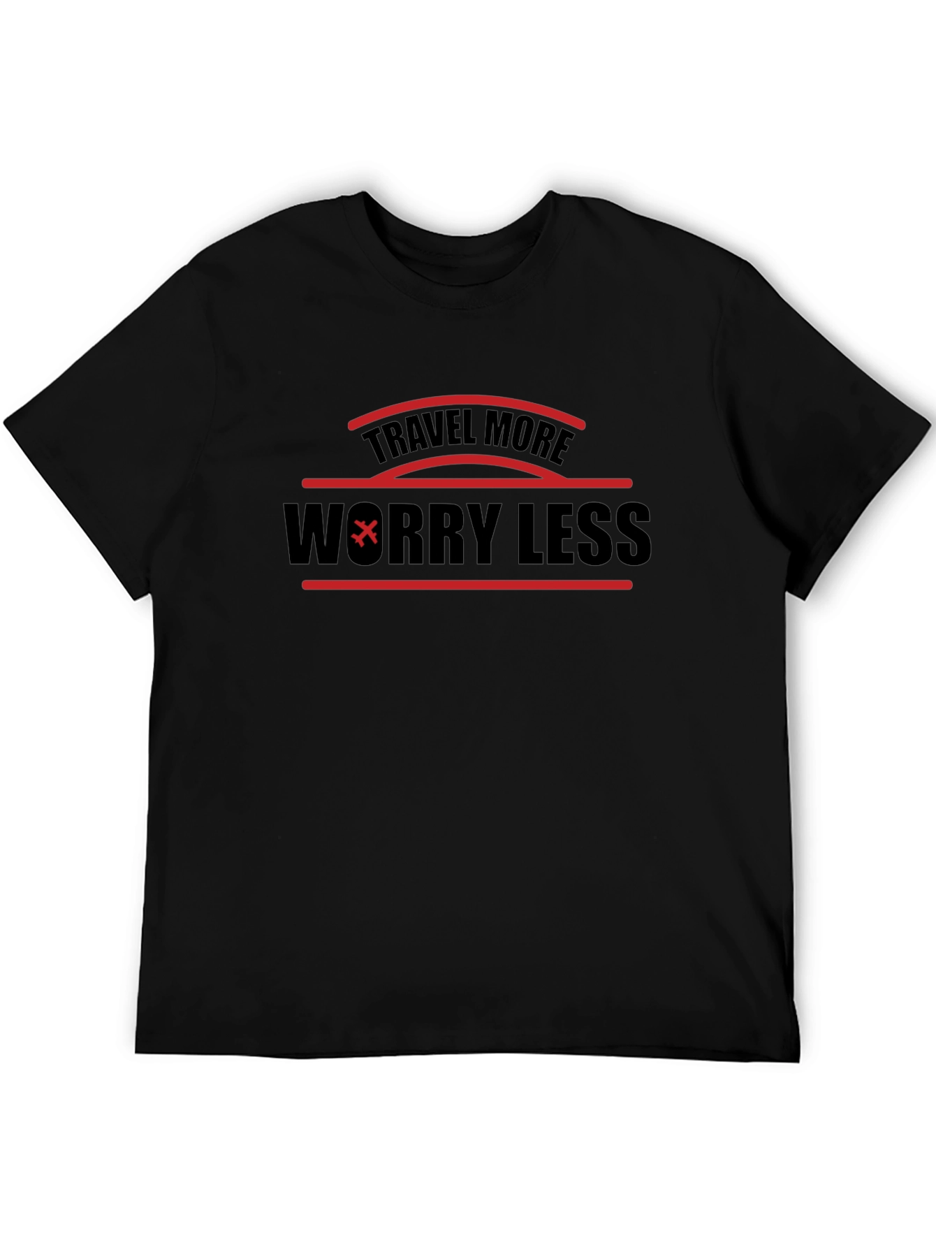 Travel More Worry Less Graphic T-Shirt