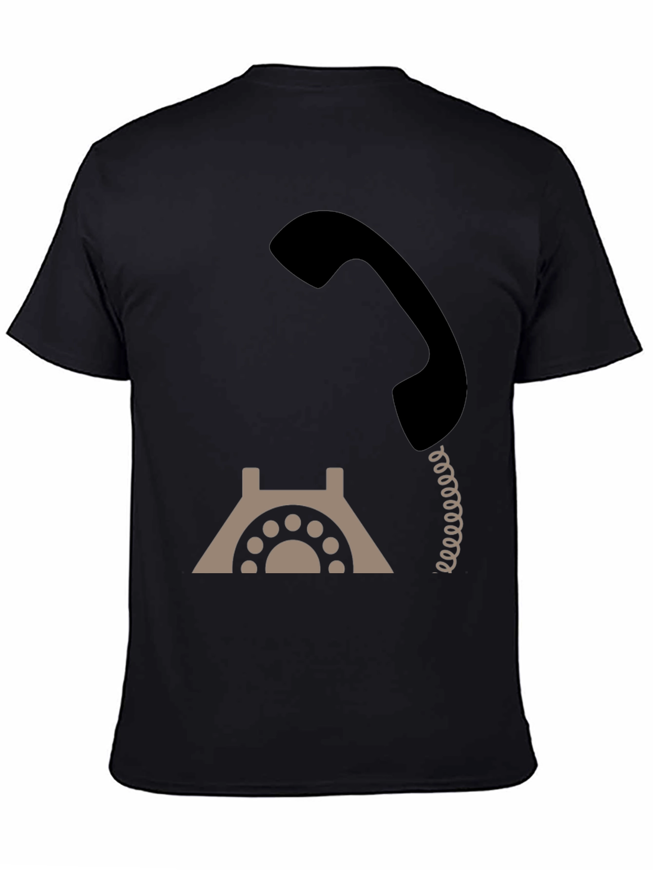 Retro Rotary Phone Graphic Tee - Classic Style