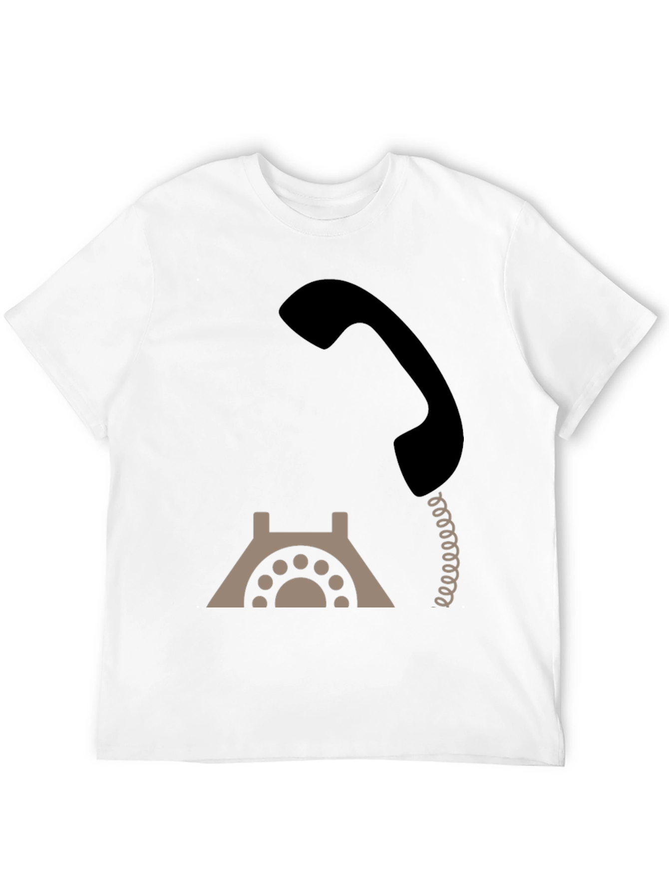 Retro Rotary Phone Graphic Tee - Classic Style