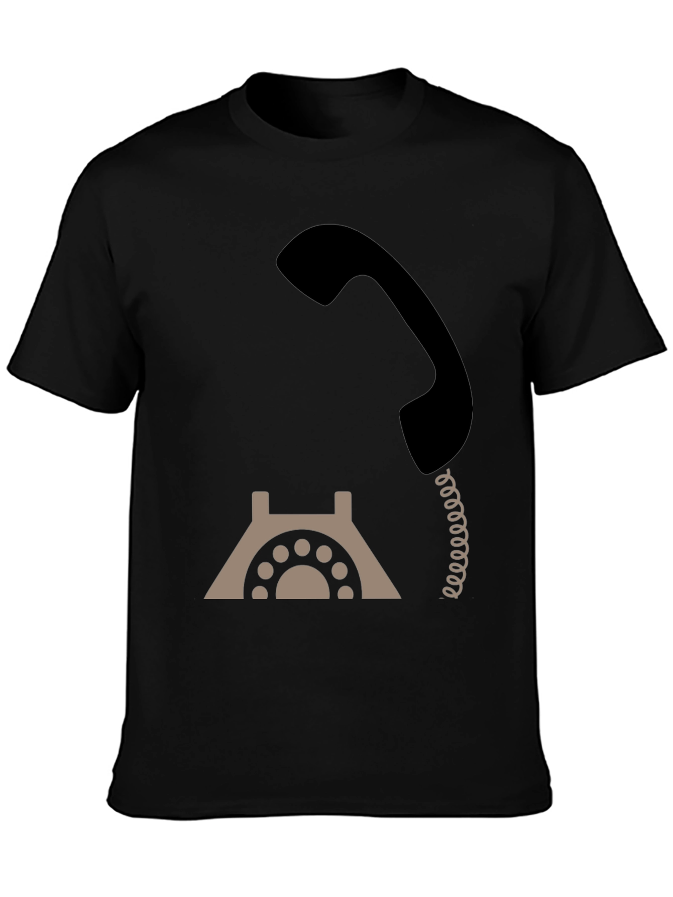 Retro Rotary Phone Graphic Tee - Classic Style