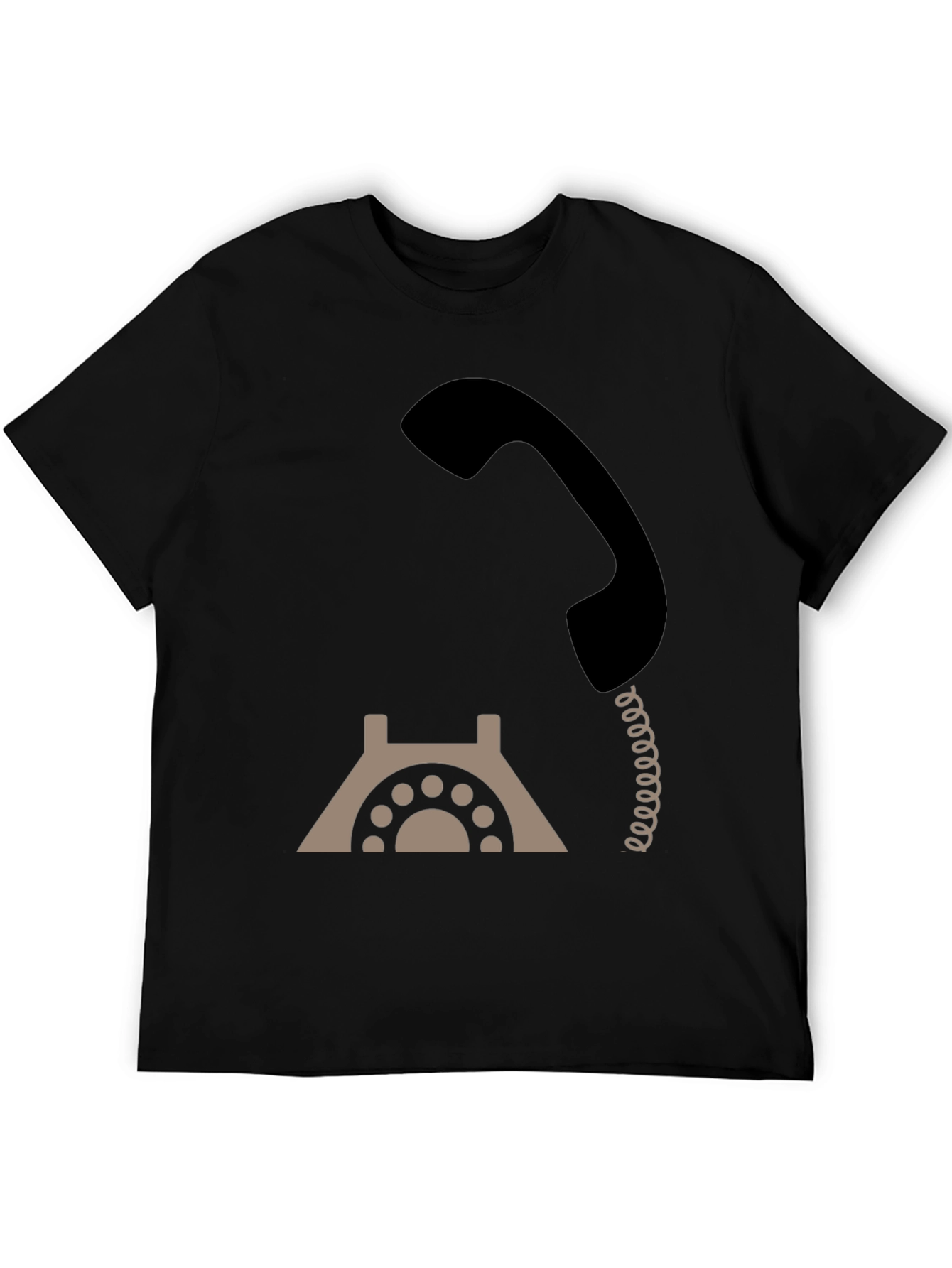 Retro Rotary Phone Graphic Tee - Classic Style