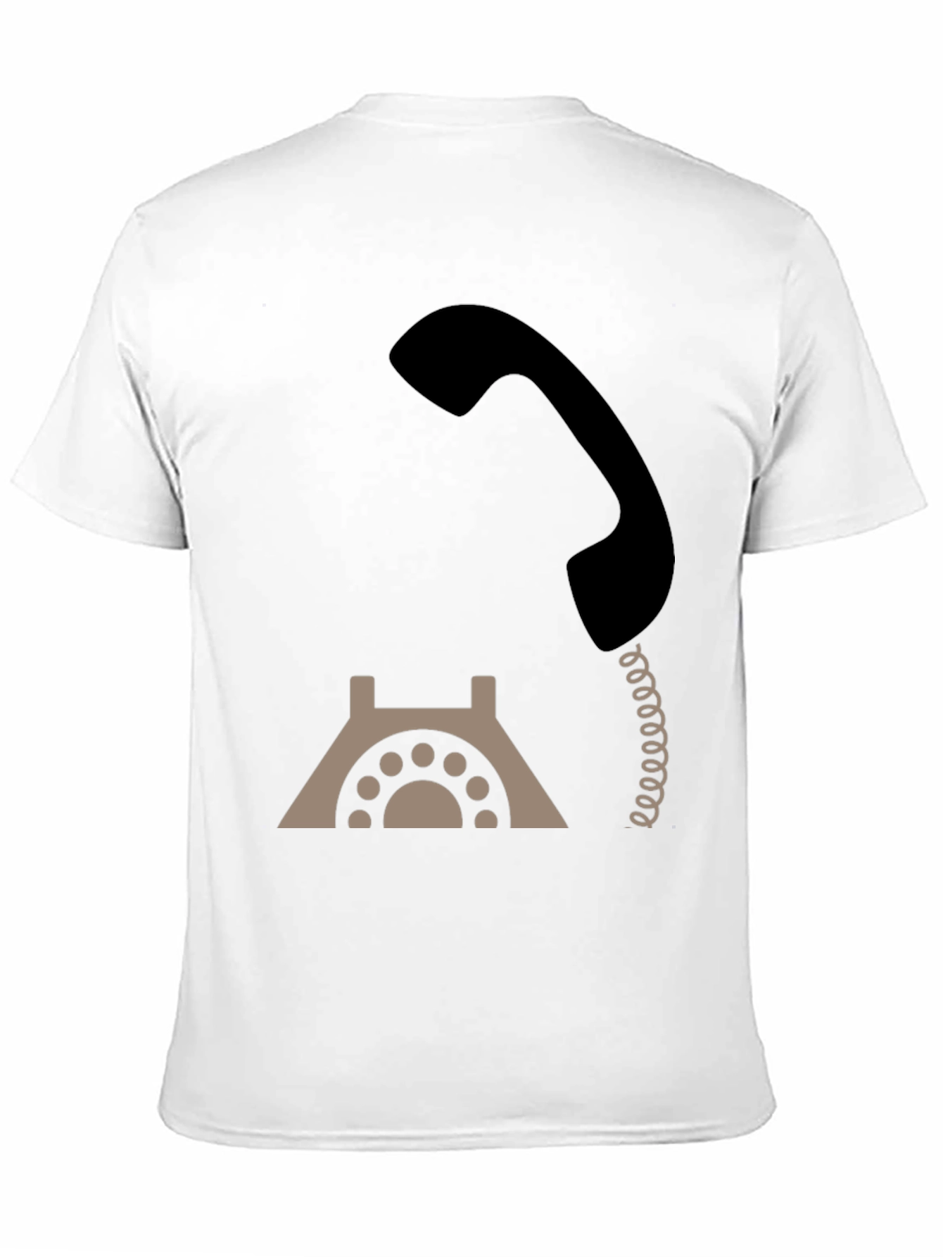 Retro Rotary Phone Graphic Tee - Classic Style
