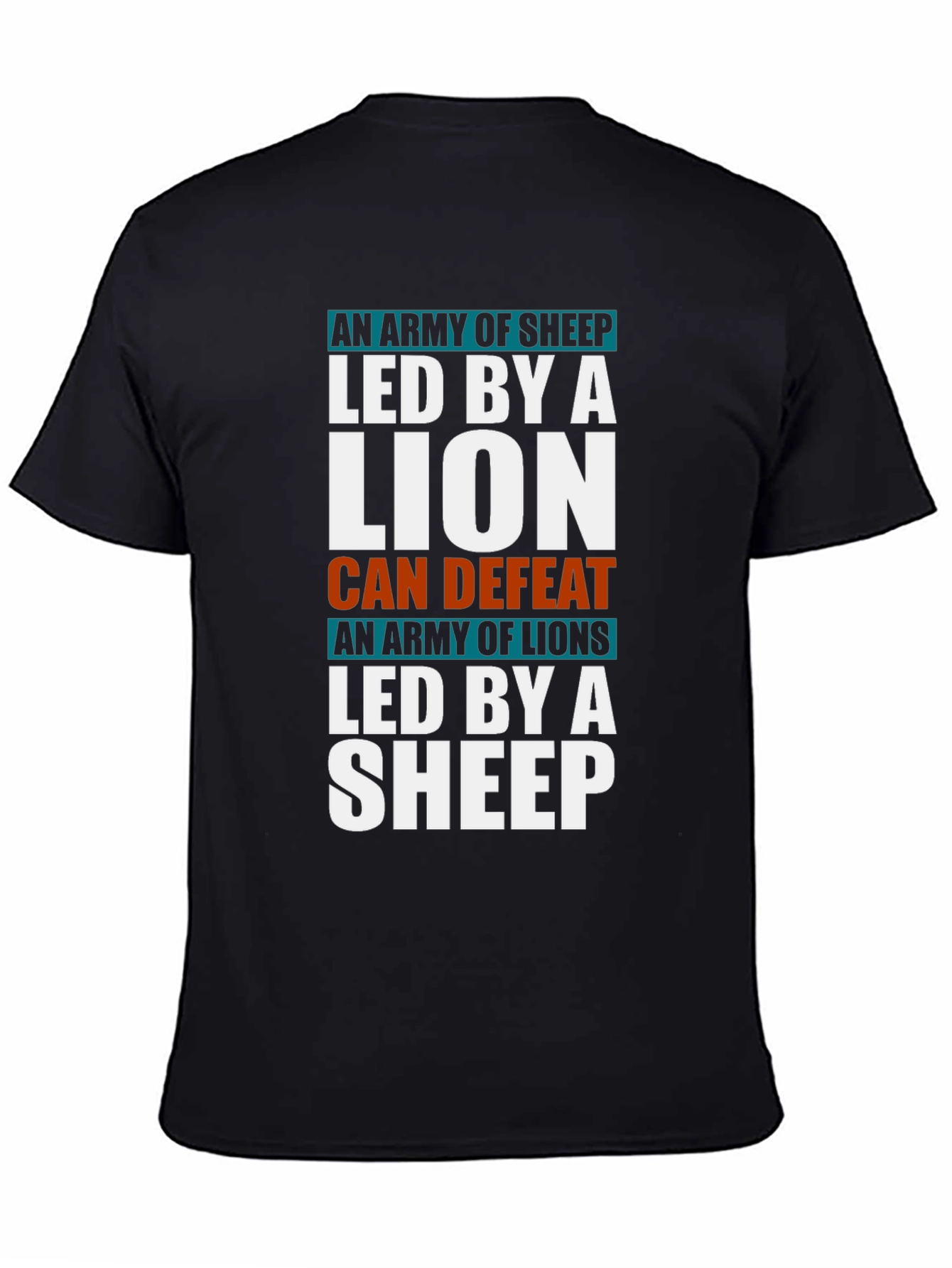Lion and Sheep T-Shirt - Leadership & Strength