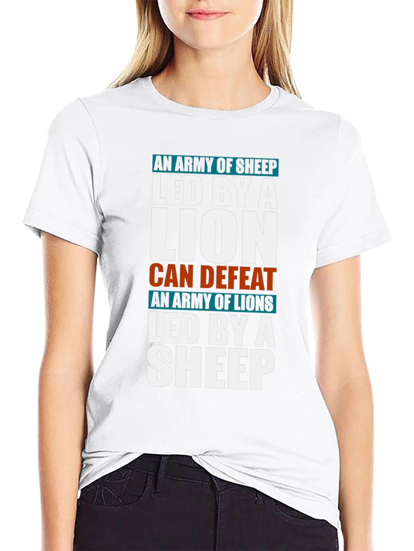 Lion and Sheep T-Shirt - Leadership & Strength