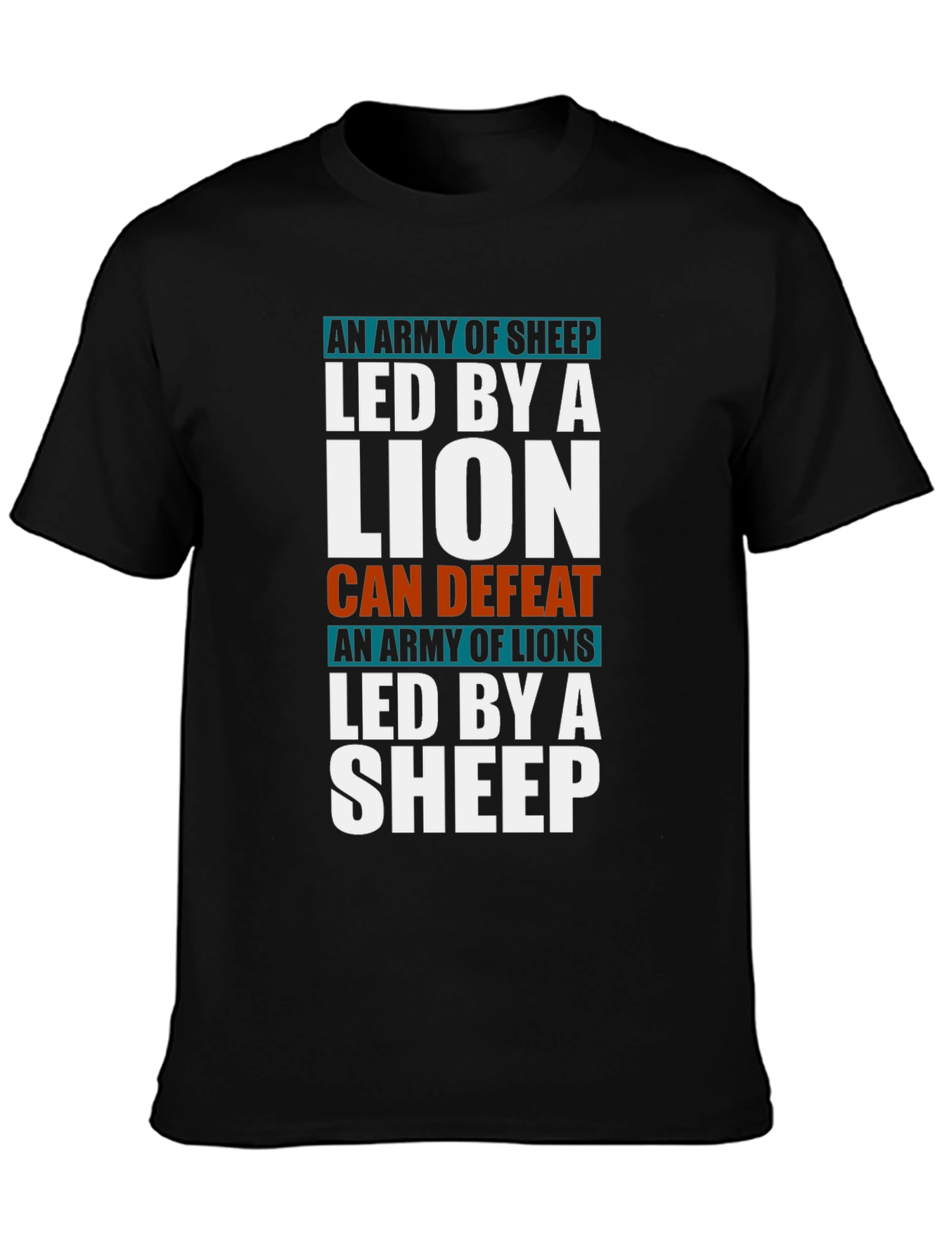 Lion and Sheep T-Shirt - Leadership & Strength