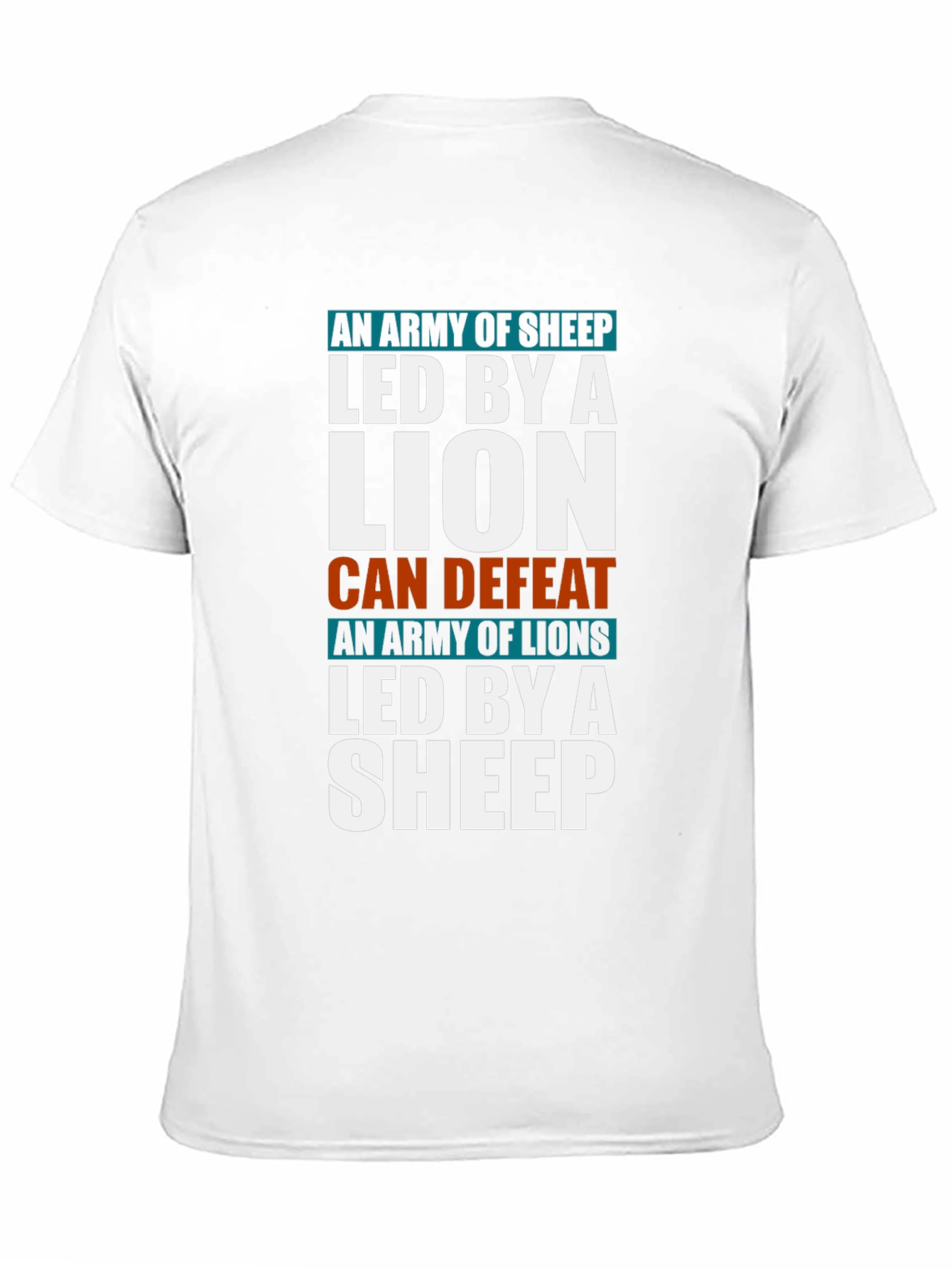 Lion and Sheep T-Shirt - Leadership & Strength