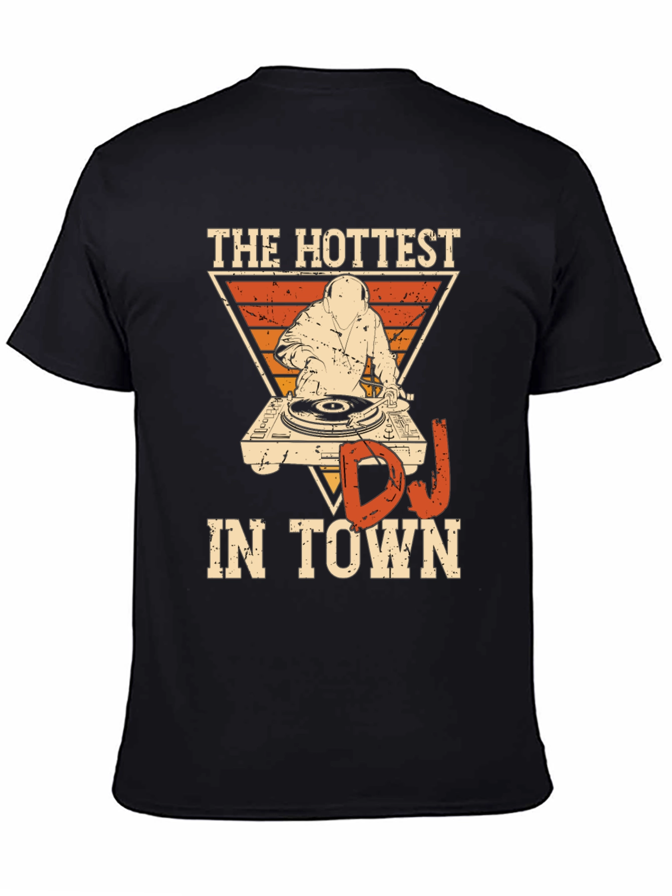 The Hottest DJ in Town Black Graphic Tee