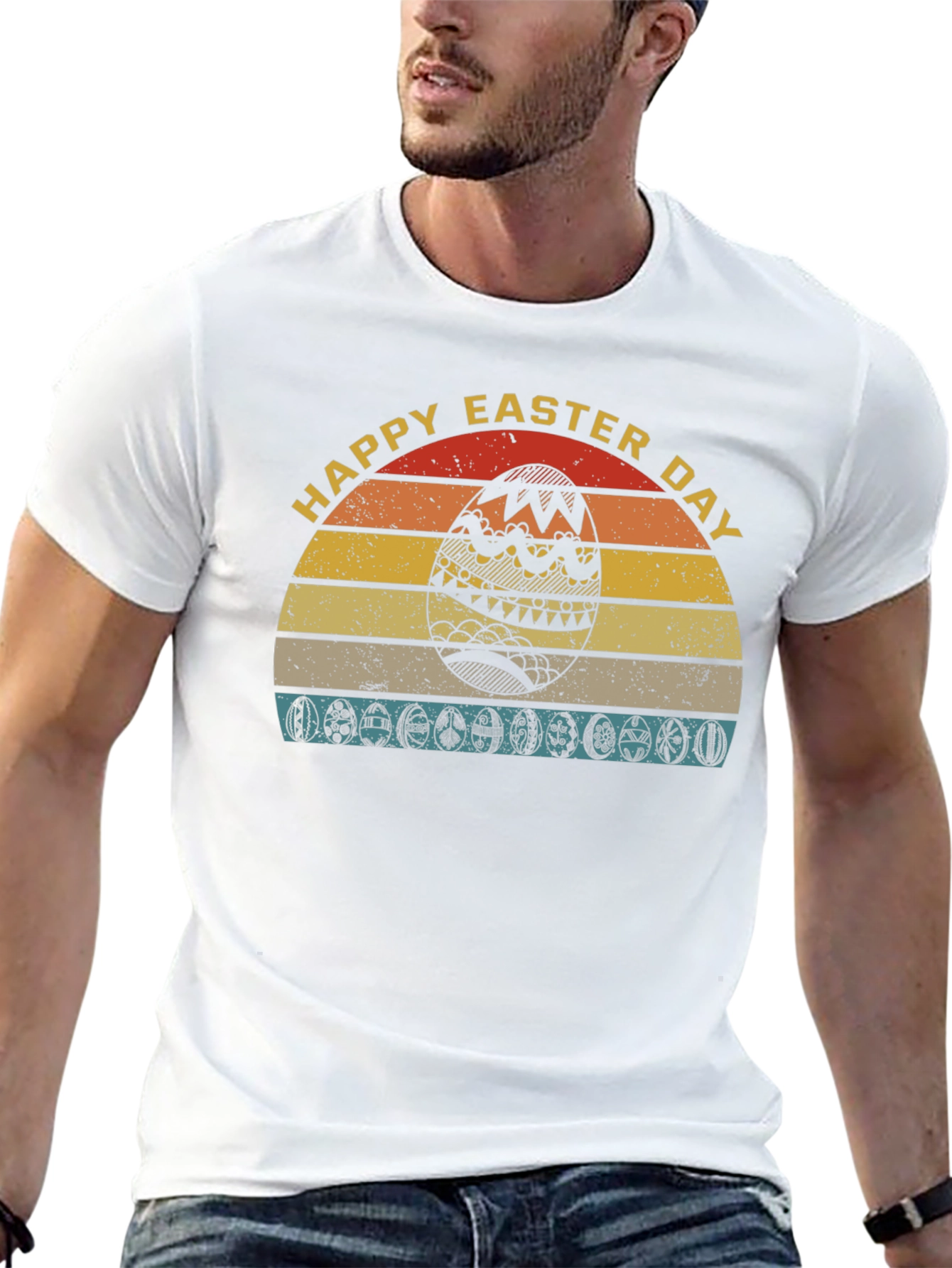 Retro Happy Easter Day T-Shirt