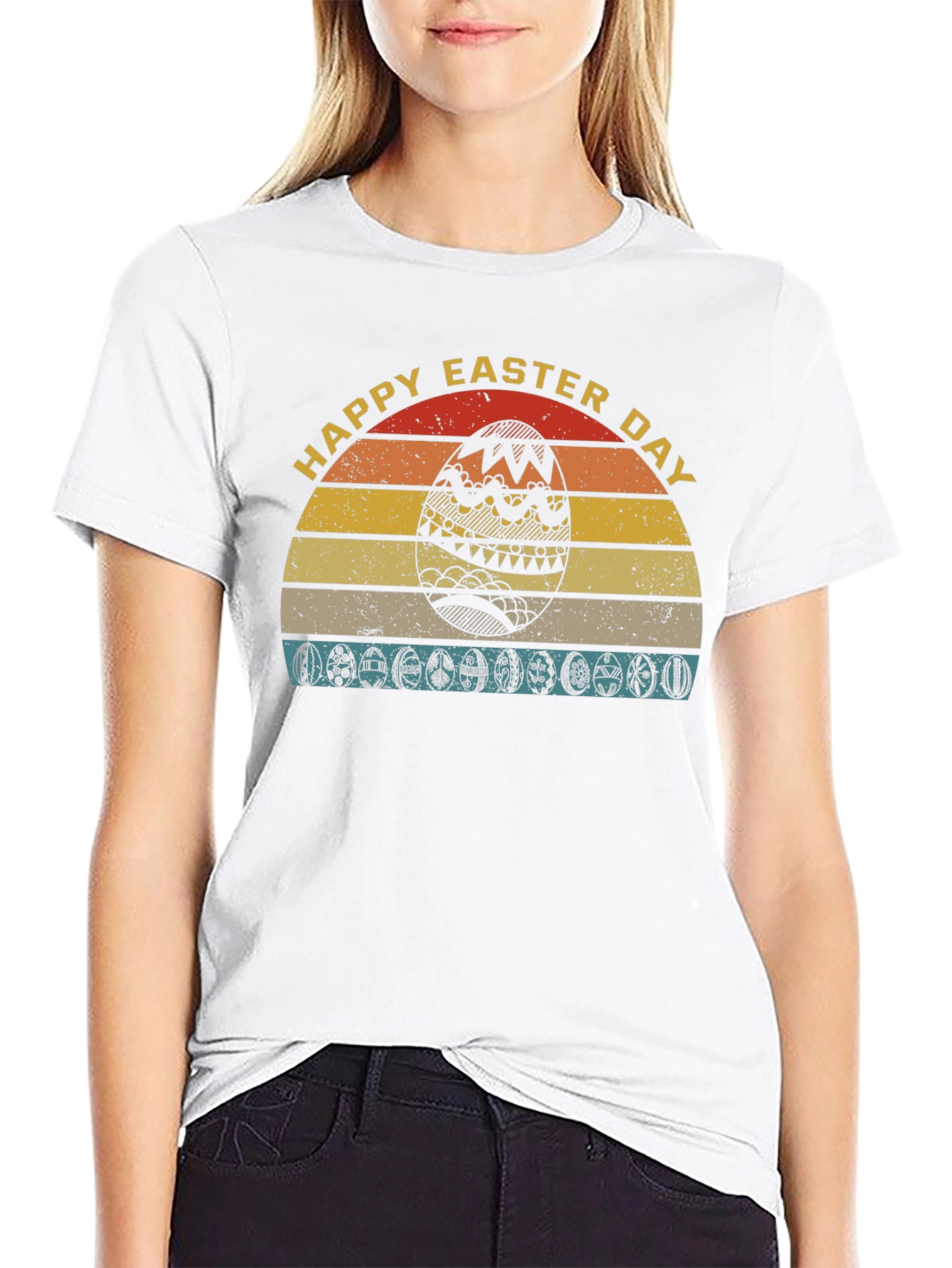 Retro Happy Easter Day T-Shirt