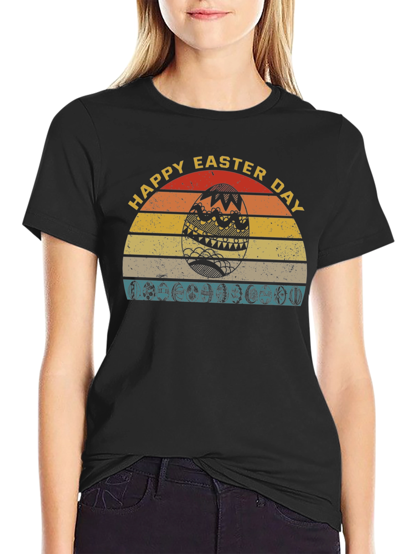 Retro Happy Easter Day T-Shirt