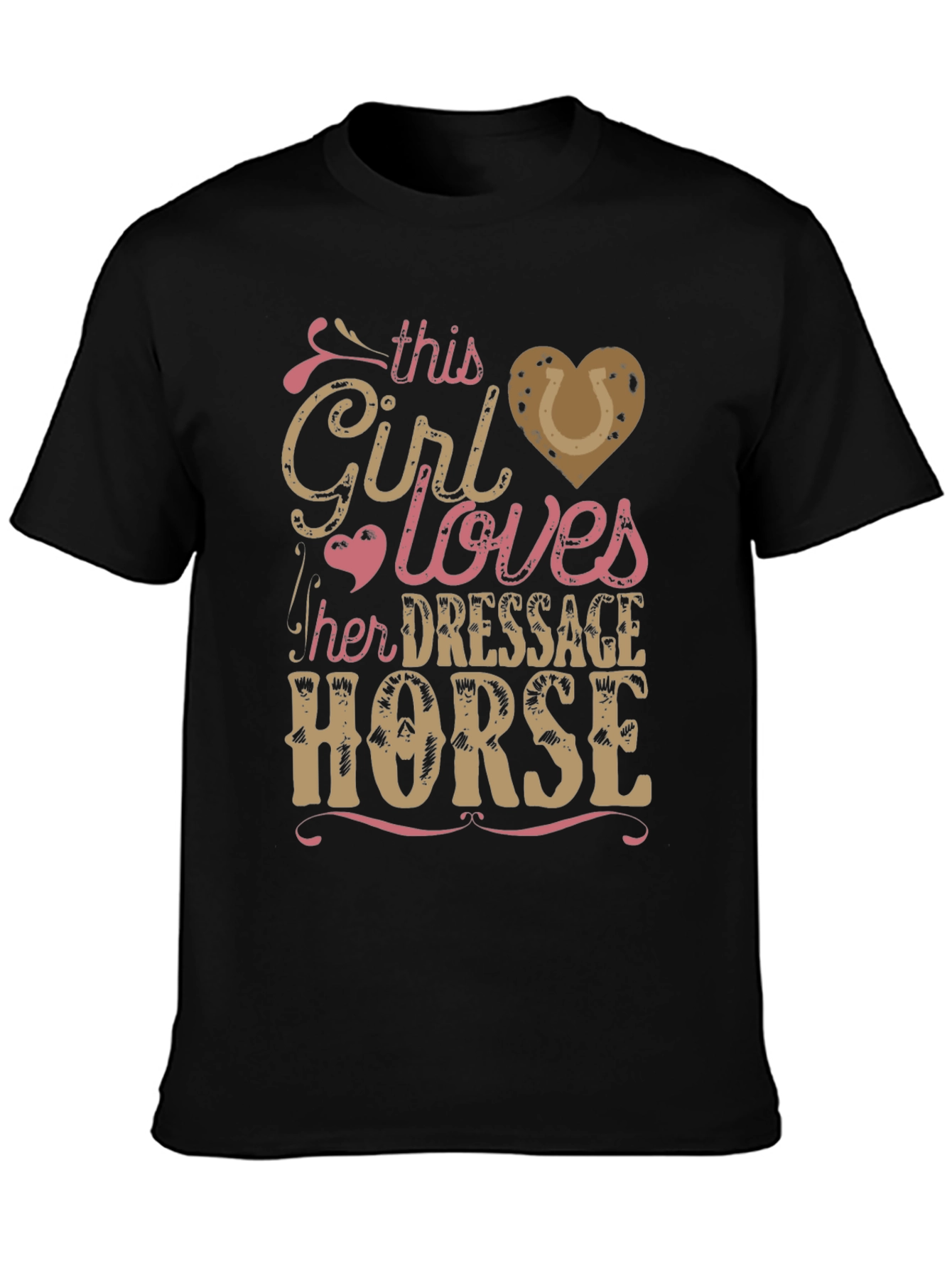 Dressage Horse Girl T-Shirt