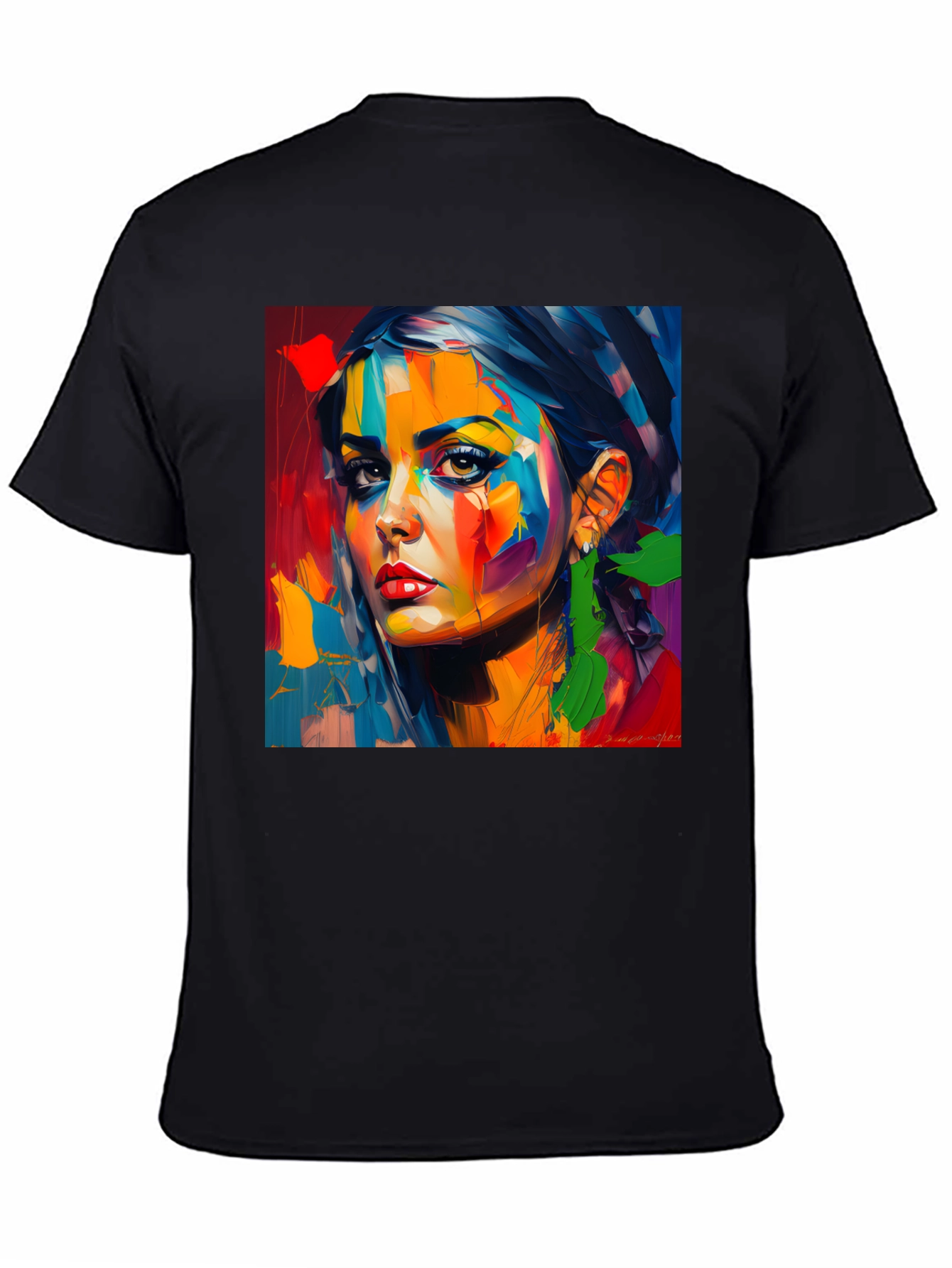 Abstract Woman Portrait Graphic T-Shirt