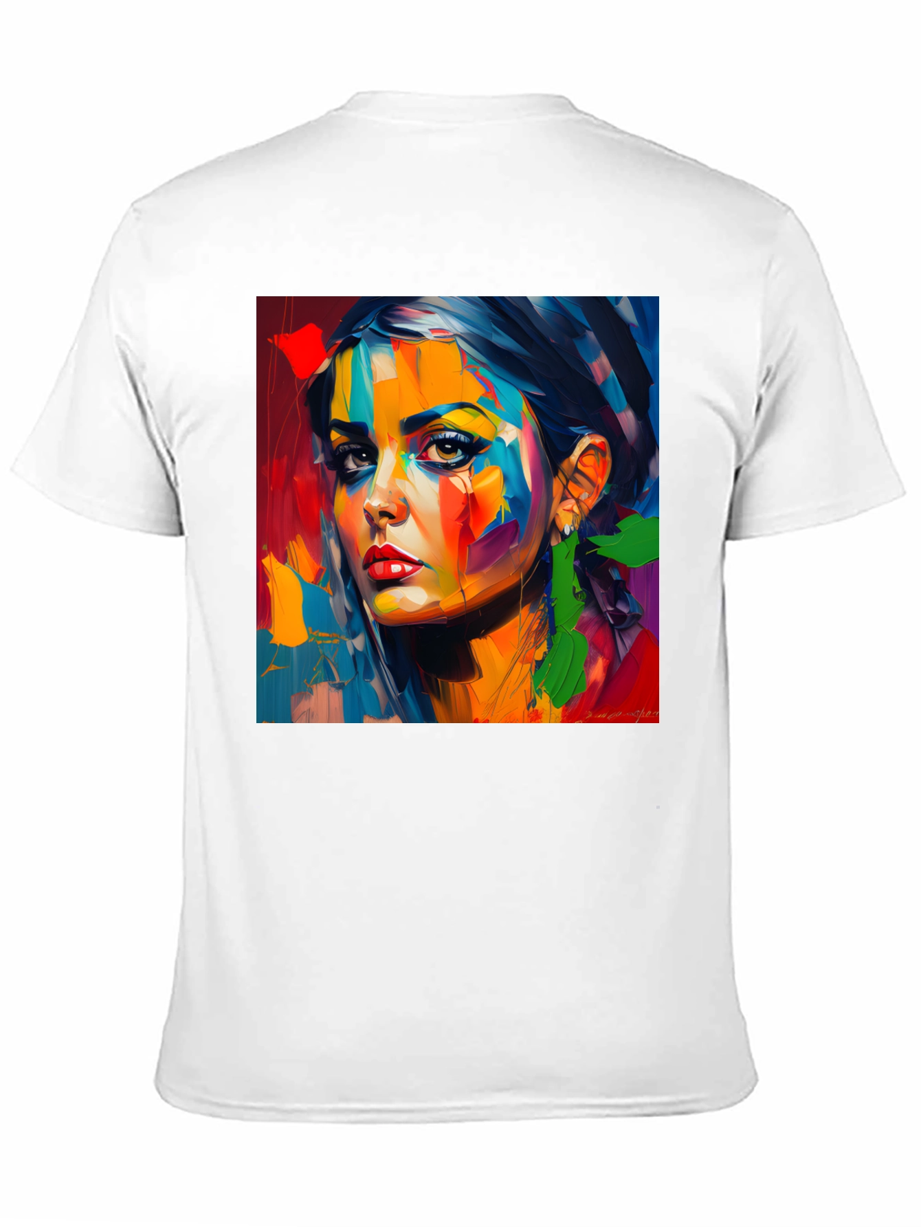 Abstract Woman Portrait Graphic T-Shirt