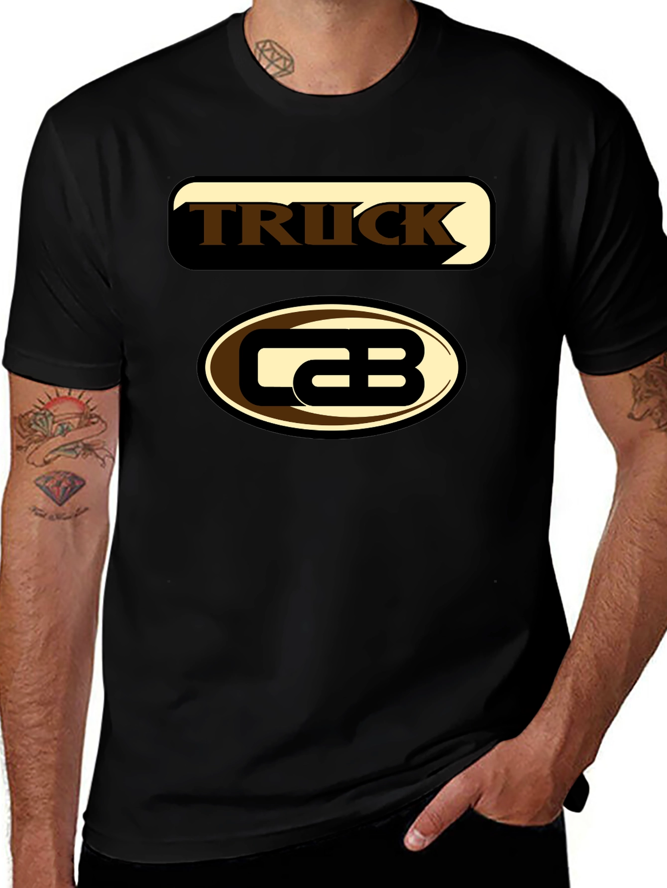 Truck Cab Graphic Tee - Black