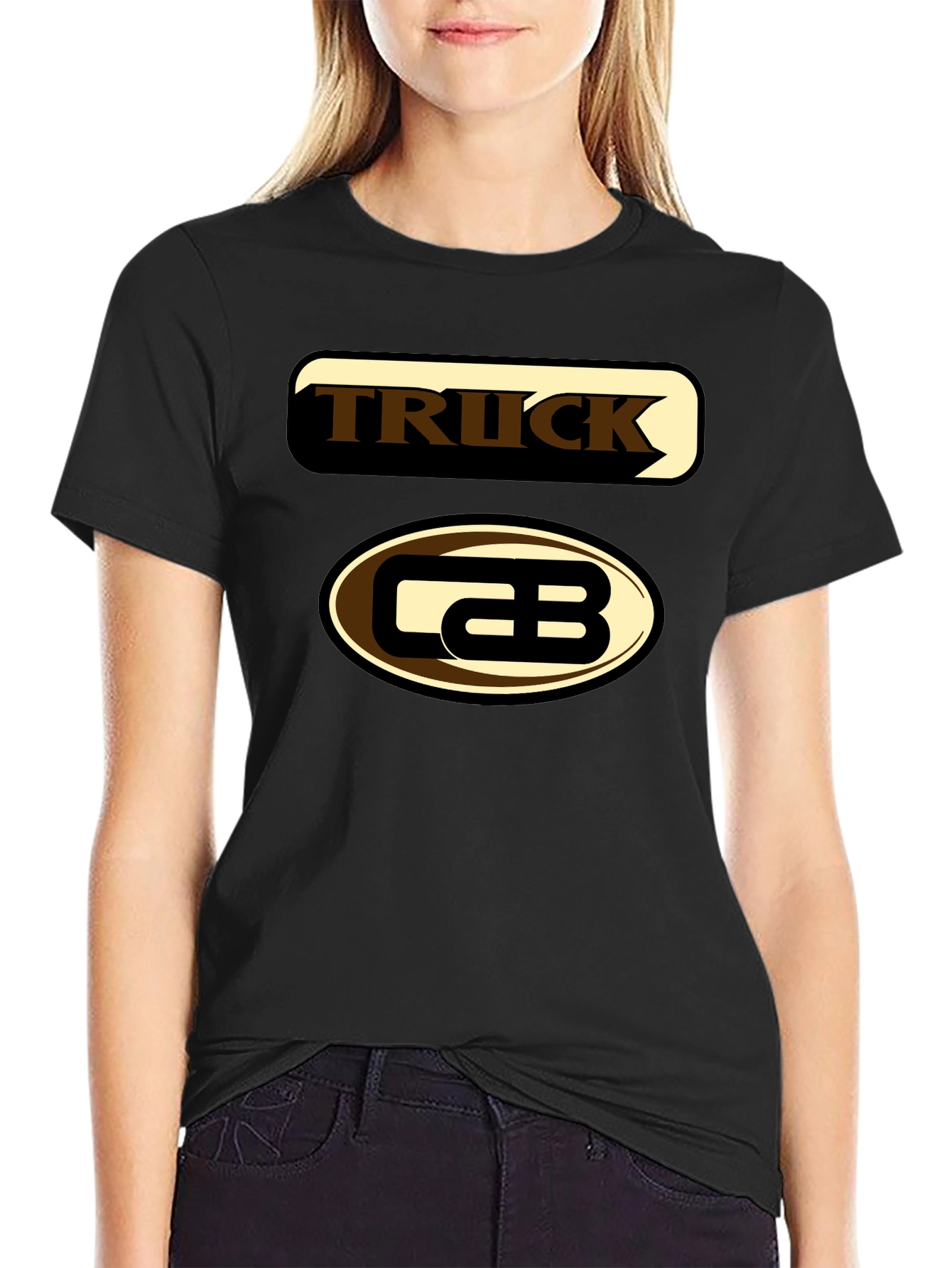 Truck Cab Graphic Tee - Black