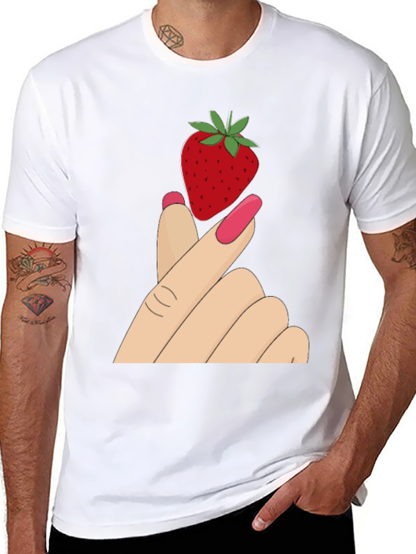 Strawberry Graphic Tee - Stylish & Unique
