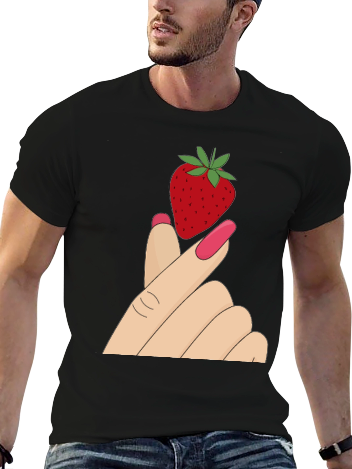 Strawberry Graphic Tee - Stylish & Unique