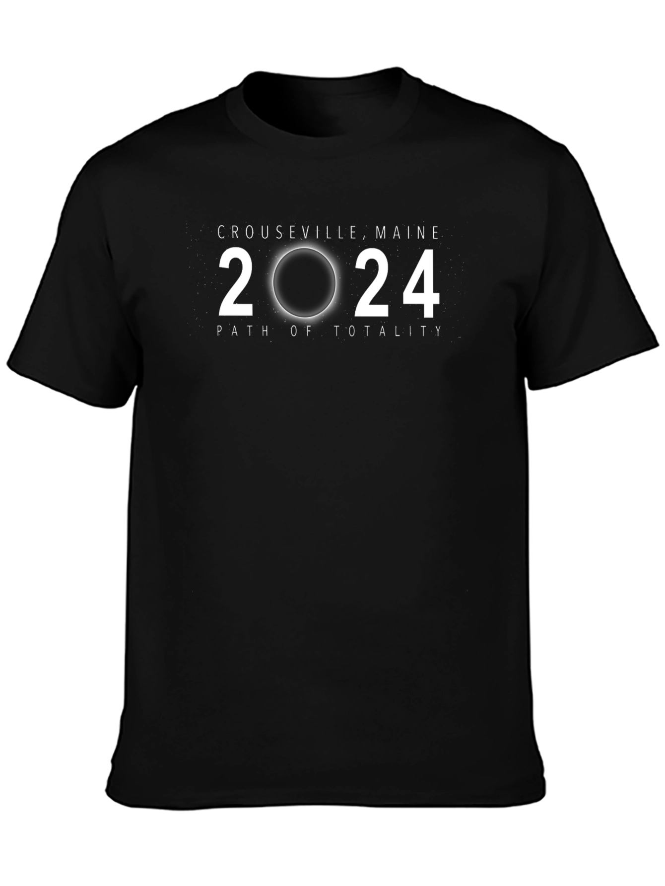 Crouseville Maine 2024 Path of Totality Eclipse T-Shirt