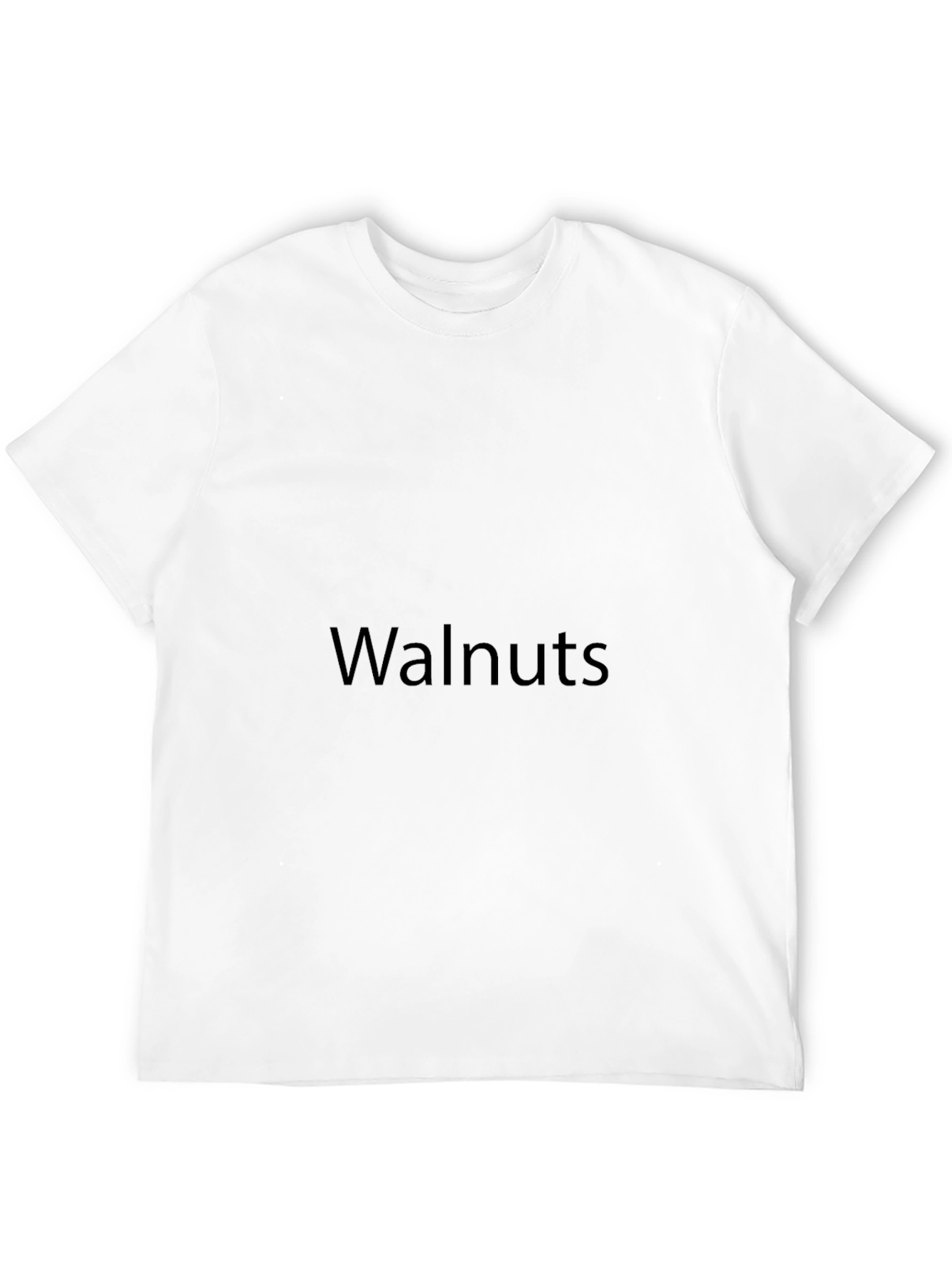 Classic Black T-Shirt - Walnuts Design