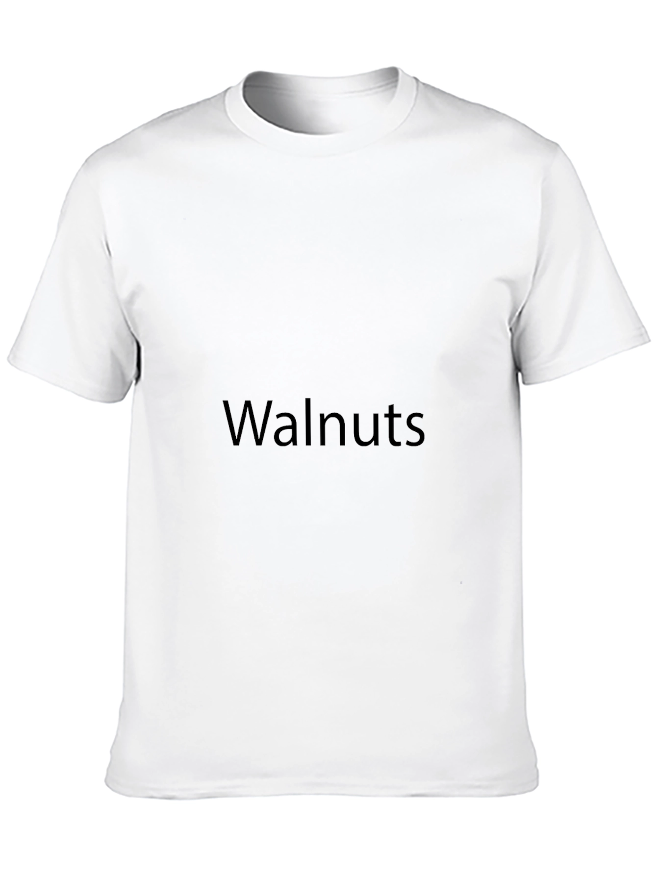 Classic Black T-Shirt - Walnuts Design