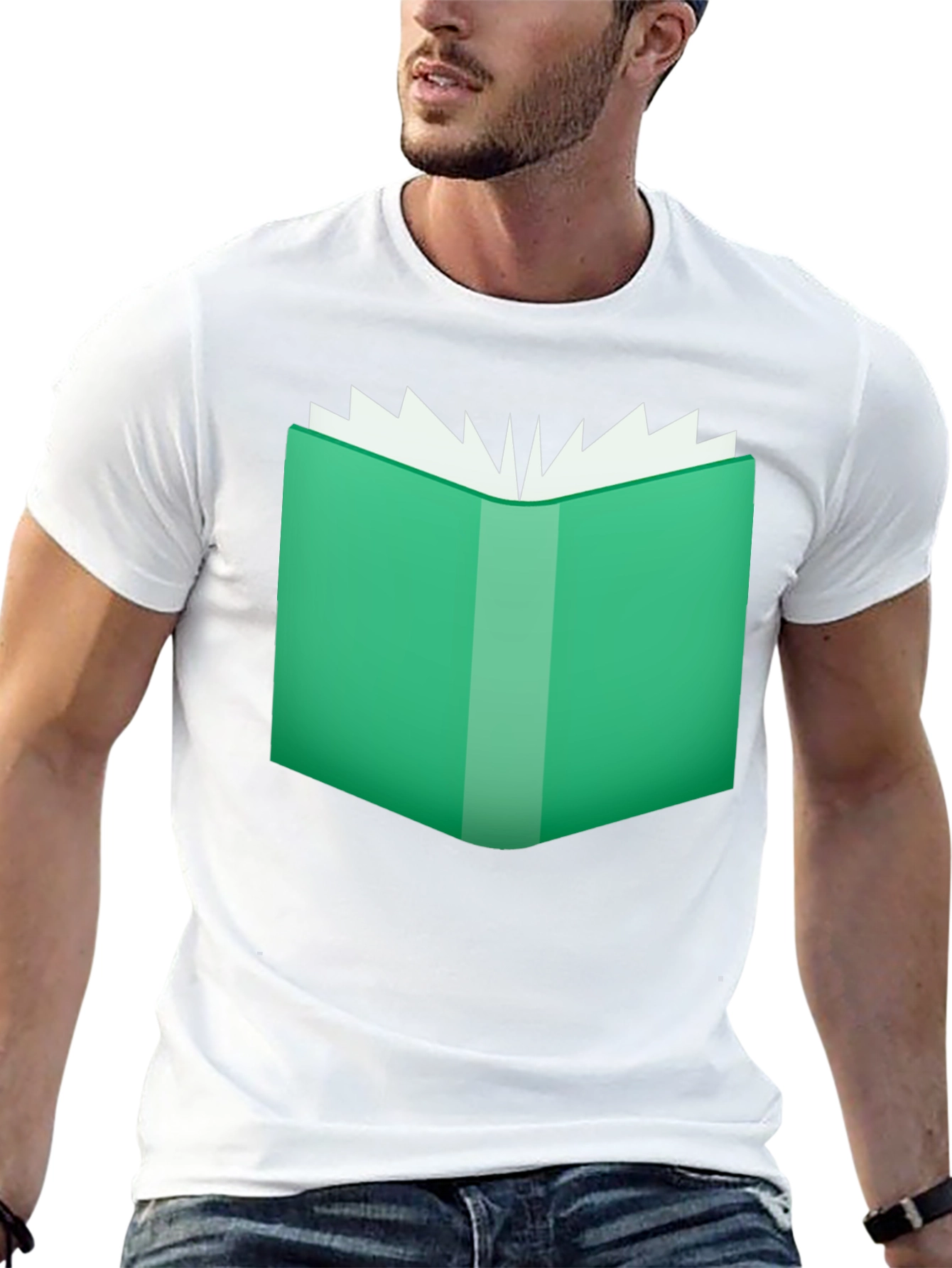 Book Lovers Tee - Open Book Graphic T-Shirt