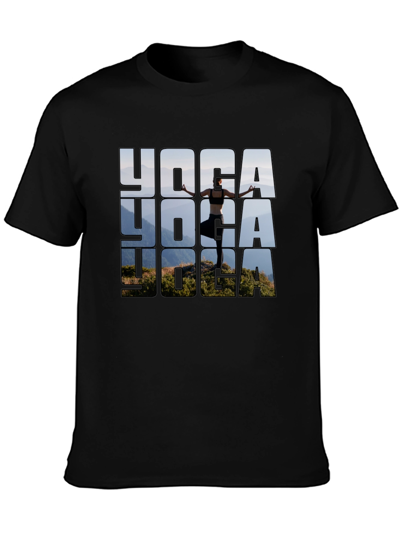 Yoga Graphic Print T-Shirt - Stylish & Comfortable