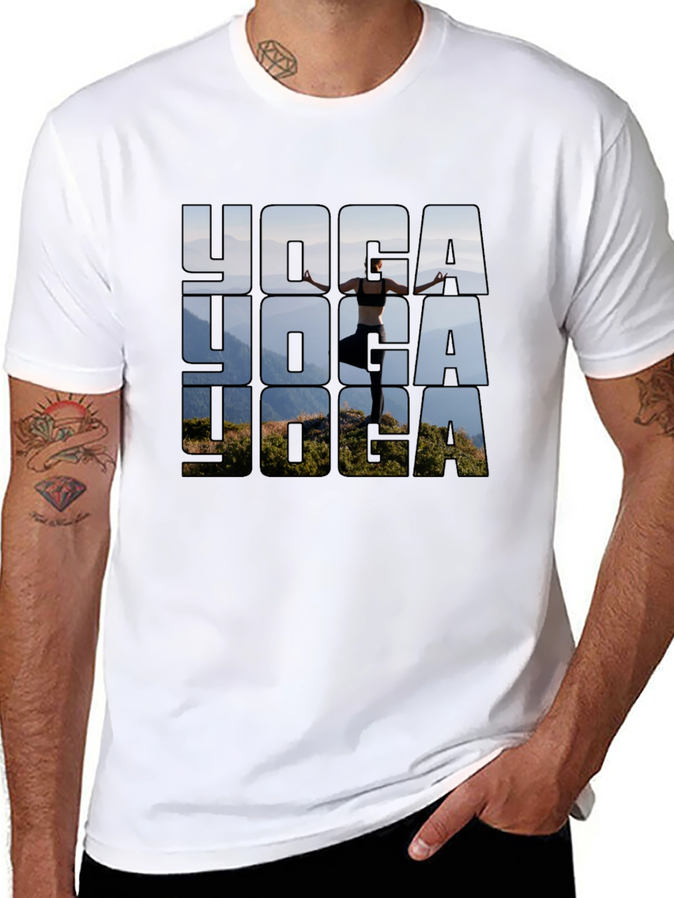 Yoga Graphic Print T-Shirt - Stylish & Comfortable