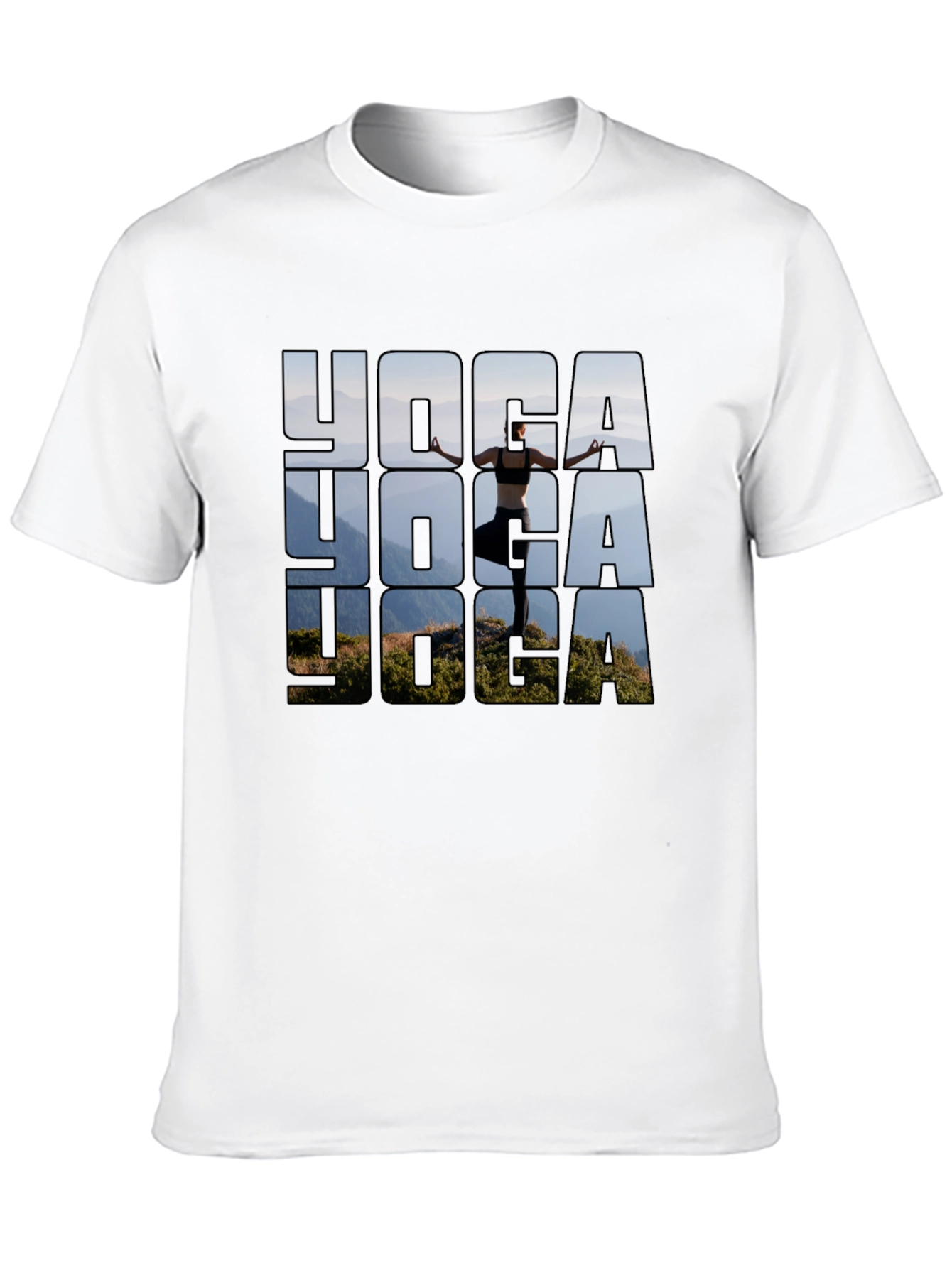 Yoga Graphic Print T-Shirt - Stylish & Comfortable
