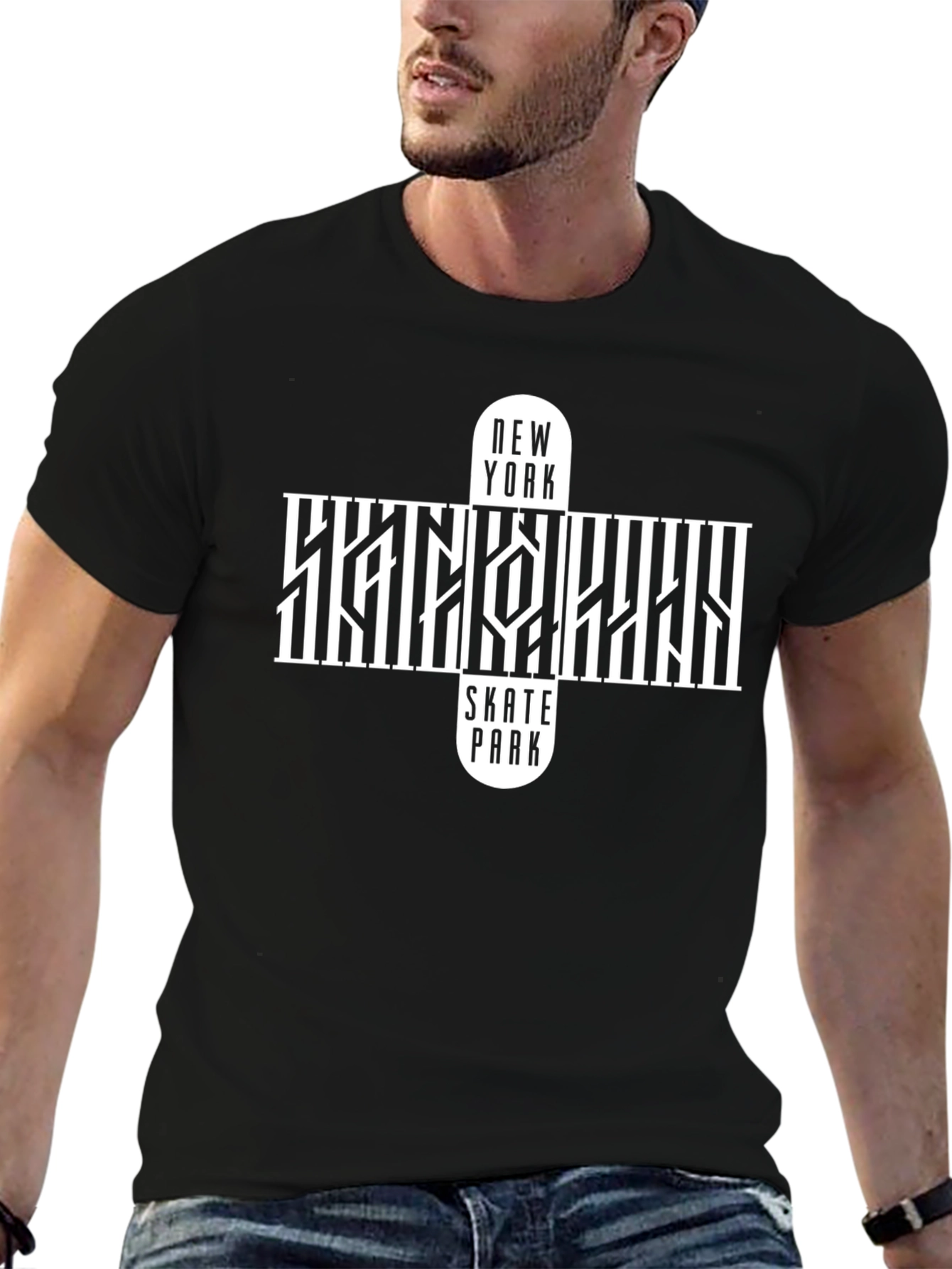 NY Skate Park T-Shirt - Black Graphic Tee