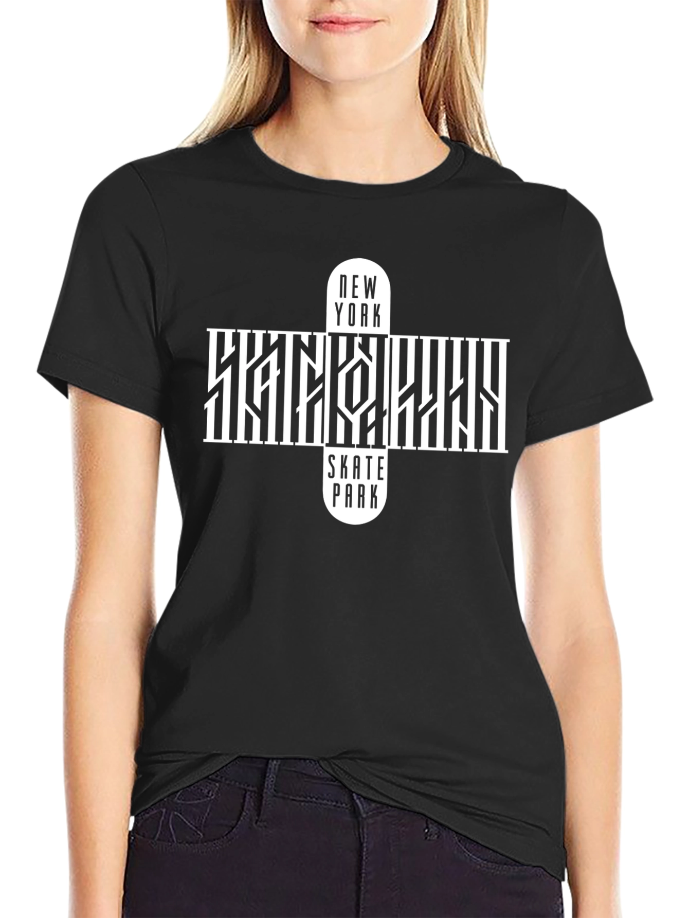 NY Skate Park T-Shirt - Black Graphic Tee