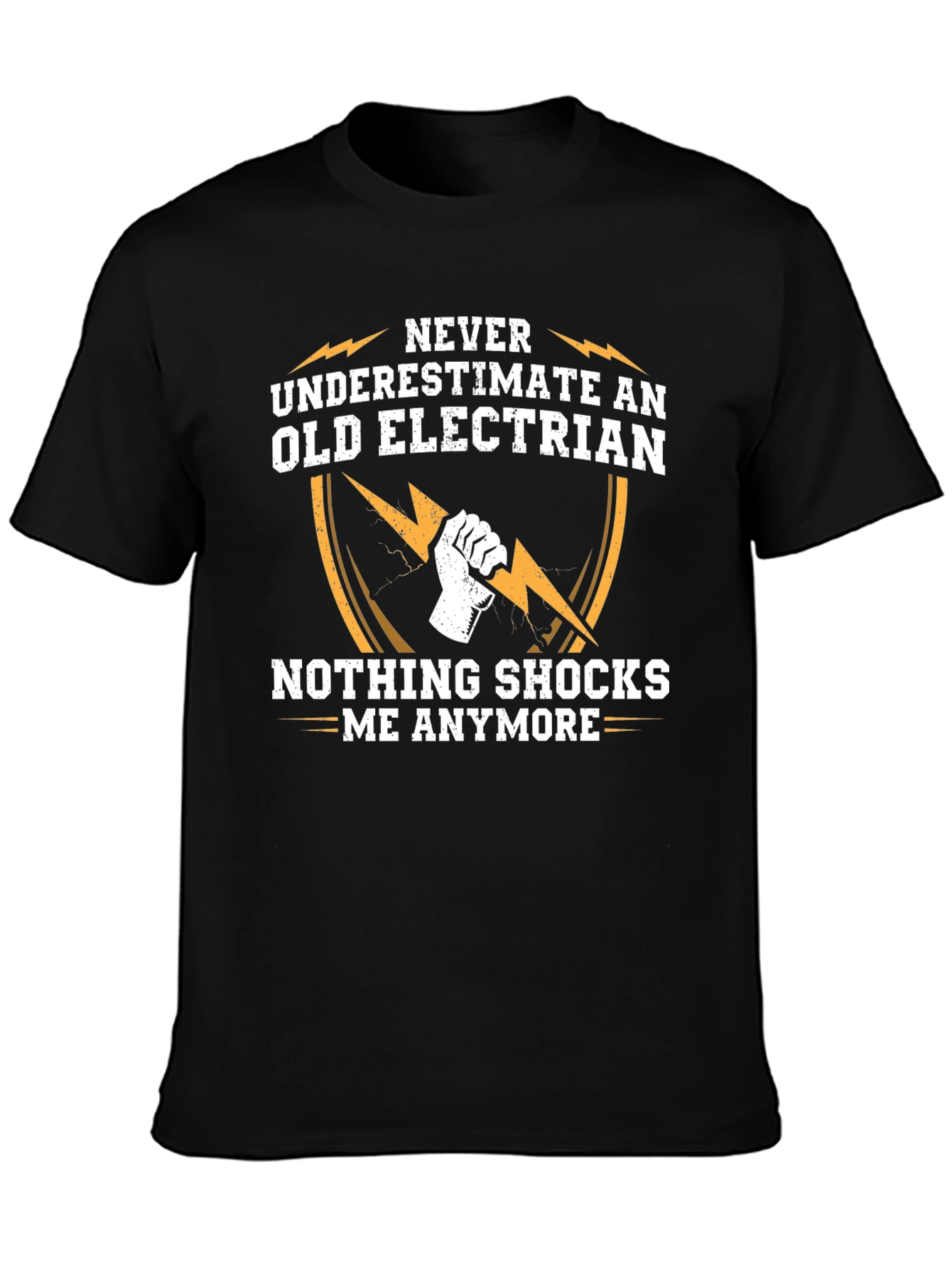 Old Electrician T-Shirt - Funny Novelty Gift