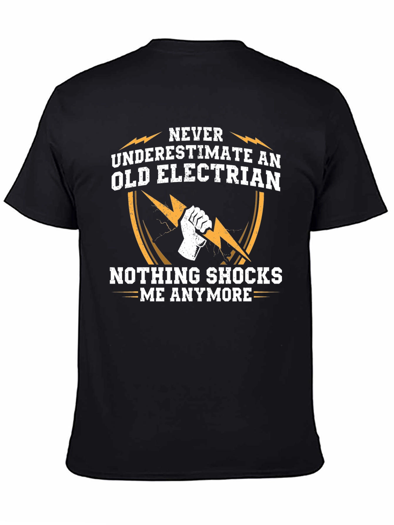 Old Electrician T-Shirt - Funny Novelty Gift