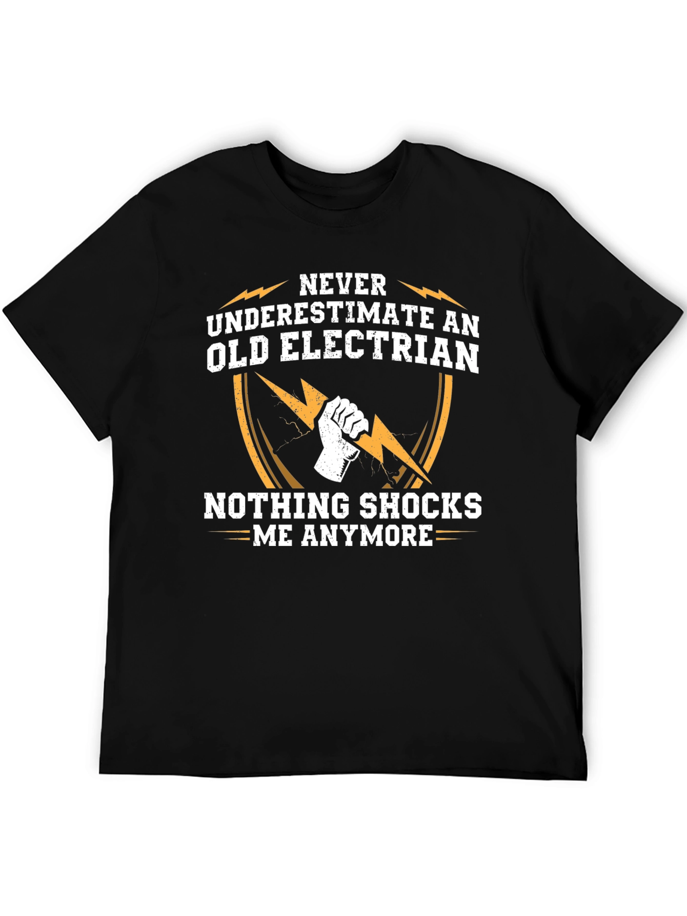 Old Electrician T-Shirt - Funny Novelty Gift