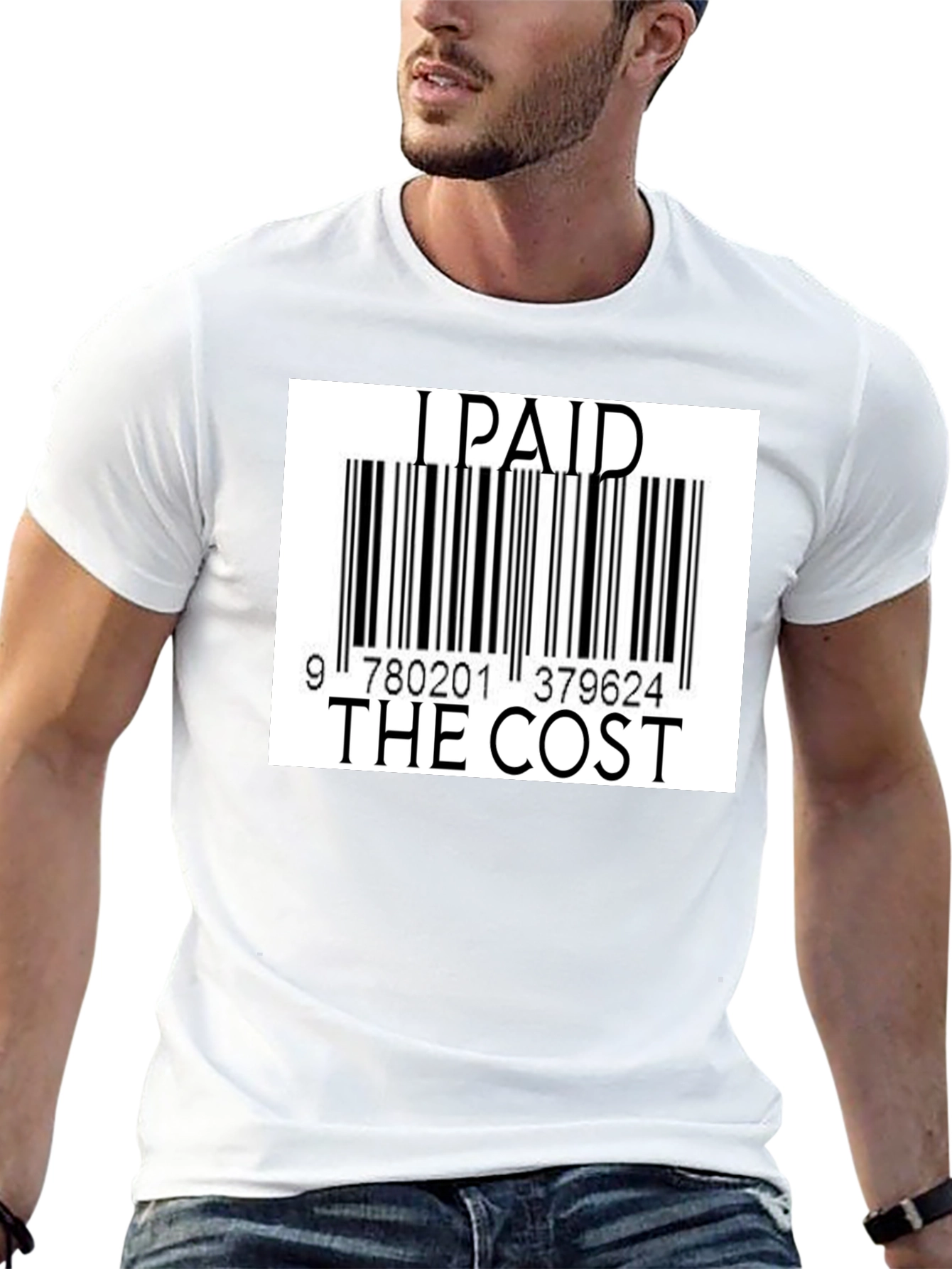 I Paid The Cost Barcode T-Shirt - Black