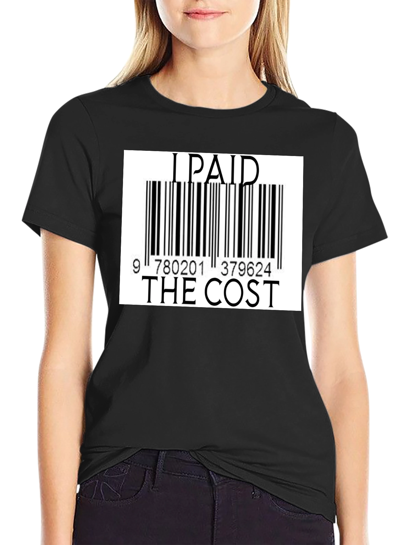 I Paid The Cost Barcode T-Shirt - Black