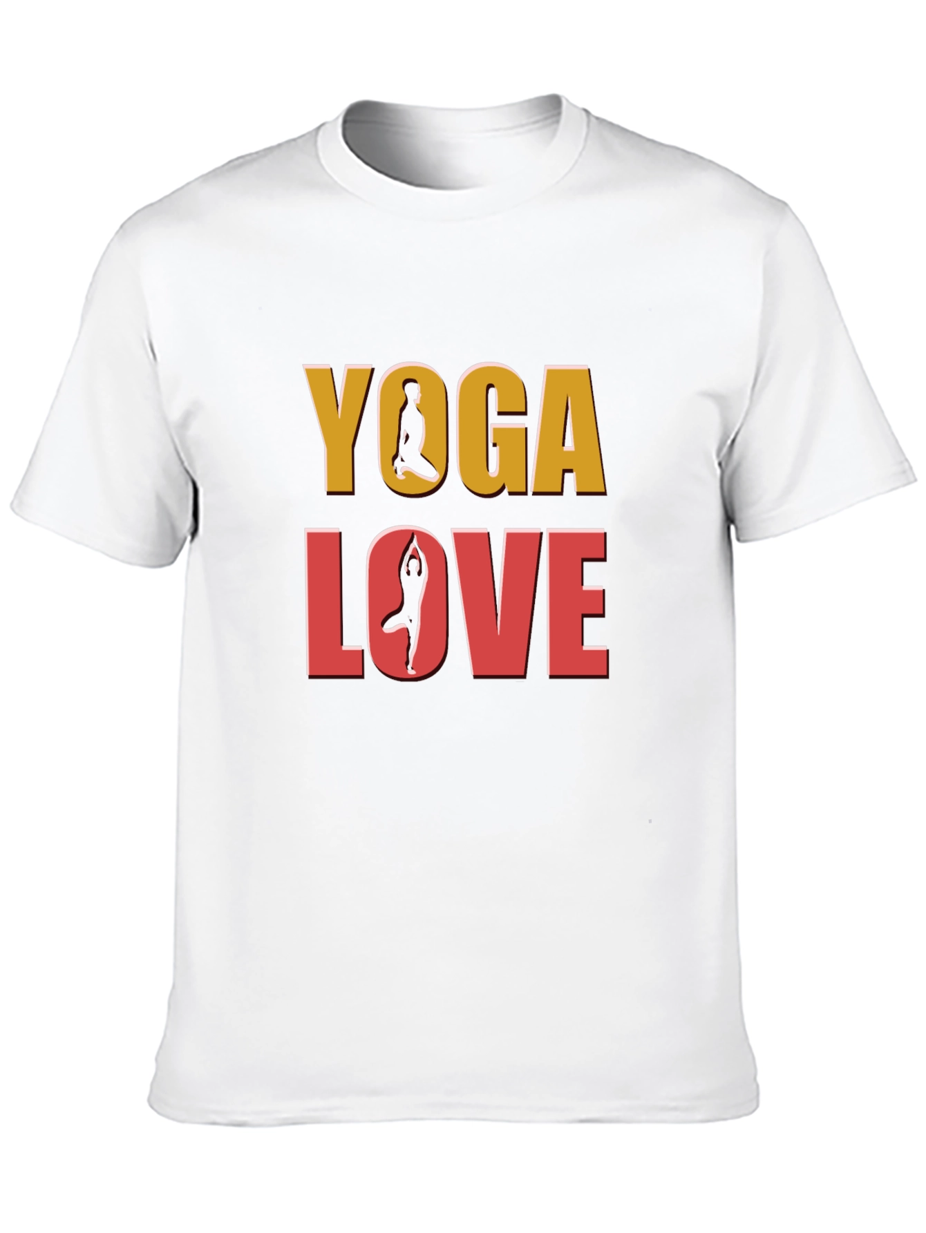 Yoga Love Graphic Tee - Black Cotton T-Shirt