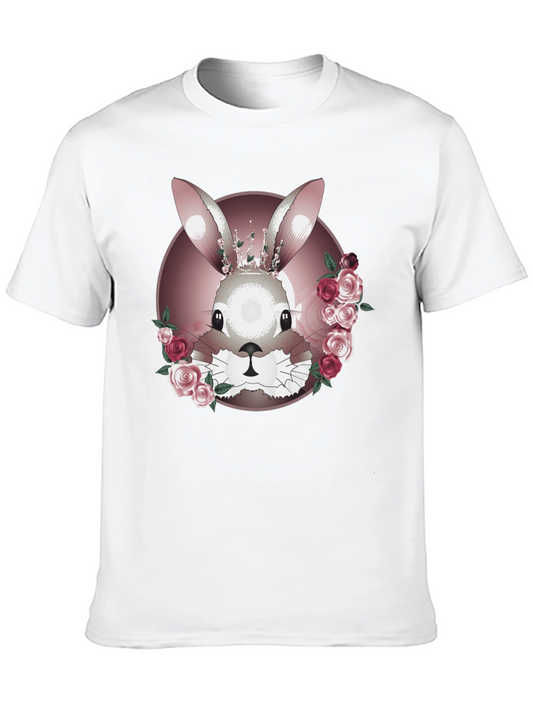 Floral Crown Rabbit Graphic Tee