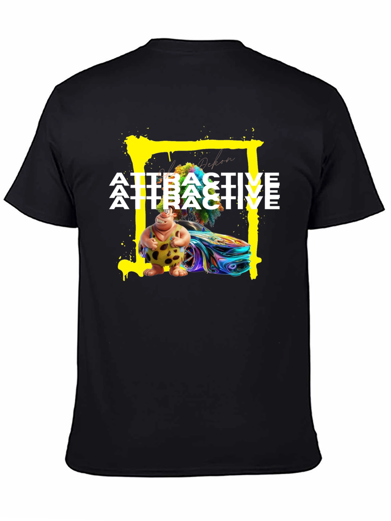 Attractive Cartoon Car T-Shirt