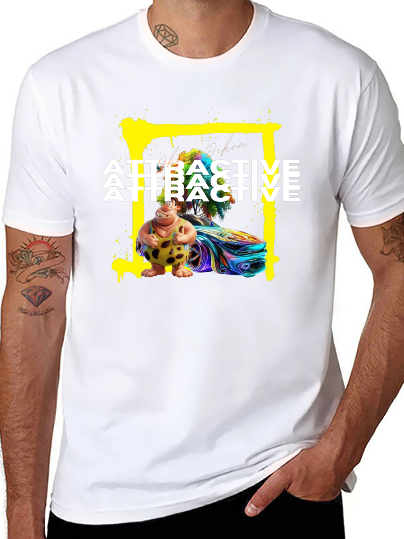 Attractive Cartoon Car T-Shirt