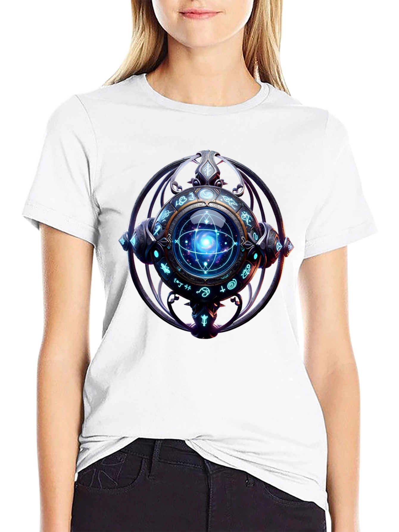 Mystic Orb Graphic Black T-Shirt