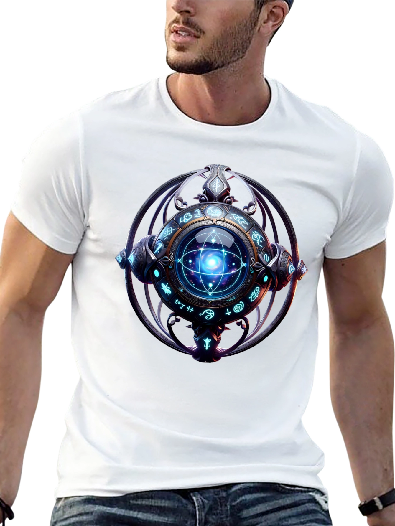 Mystic Orb Graphic Black T-Shirt